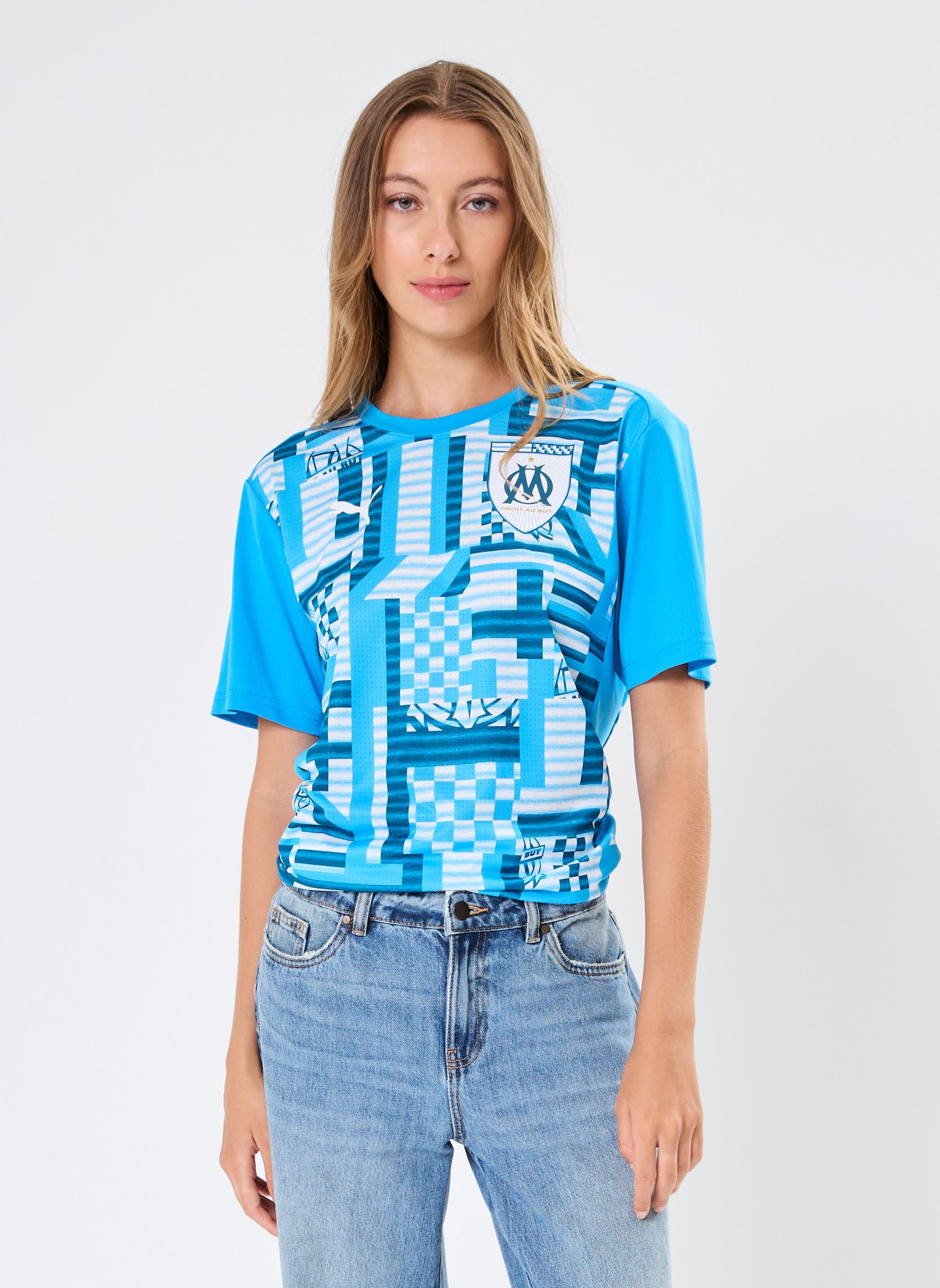 Tee-shirts Maillot de foot Olympique de Marseille p femme noir Puma Tee-shirts Maillot de foot Olympique de Marseille p femme noir BLEU AZUR-OCEAN TROPIC