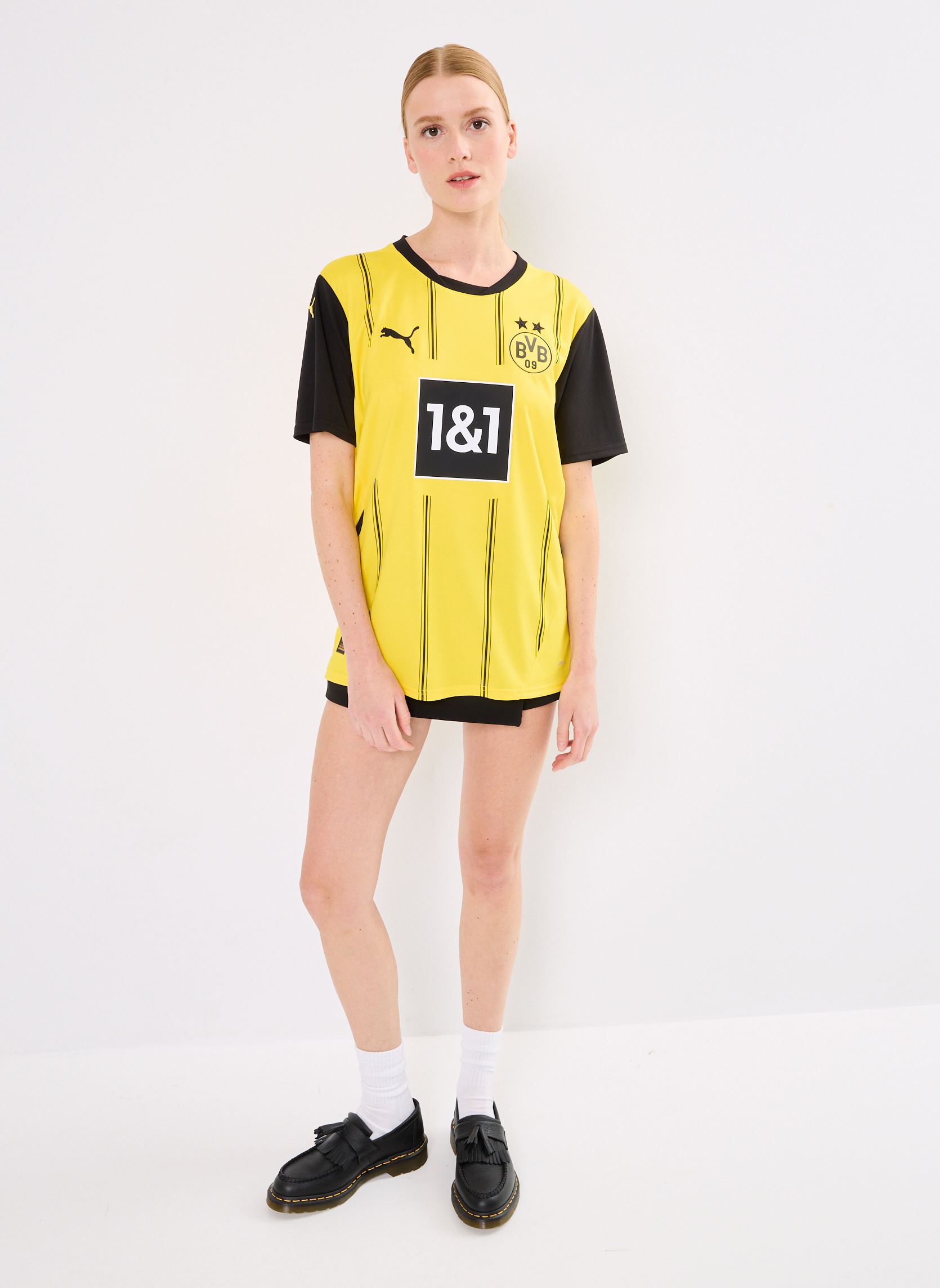 Kurzarm-T-Shirts Maillot de foot Dortmund replica W - Uni damen mehrfarbig Puma Kurzarm-T-Shirts Maillot de foot Dortmund replica W - Uni damen mehrfarbig FASTER YELLOW-PUMA BLACK