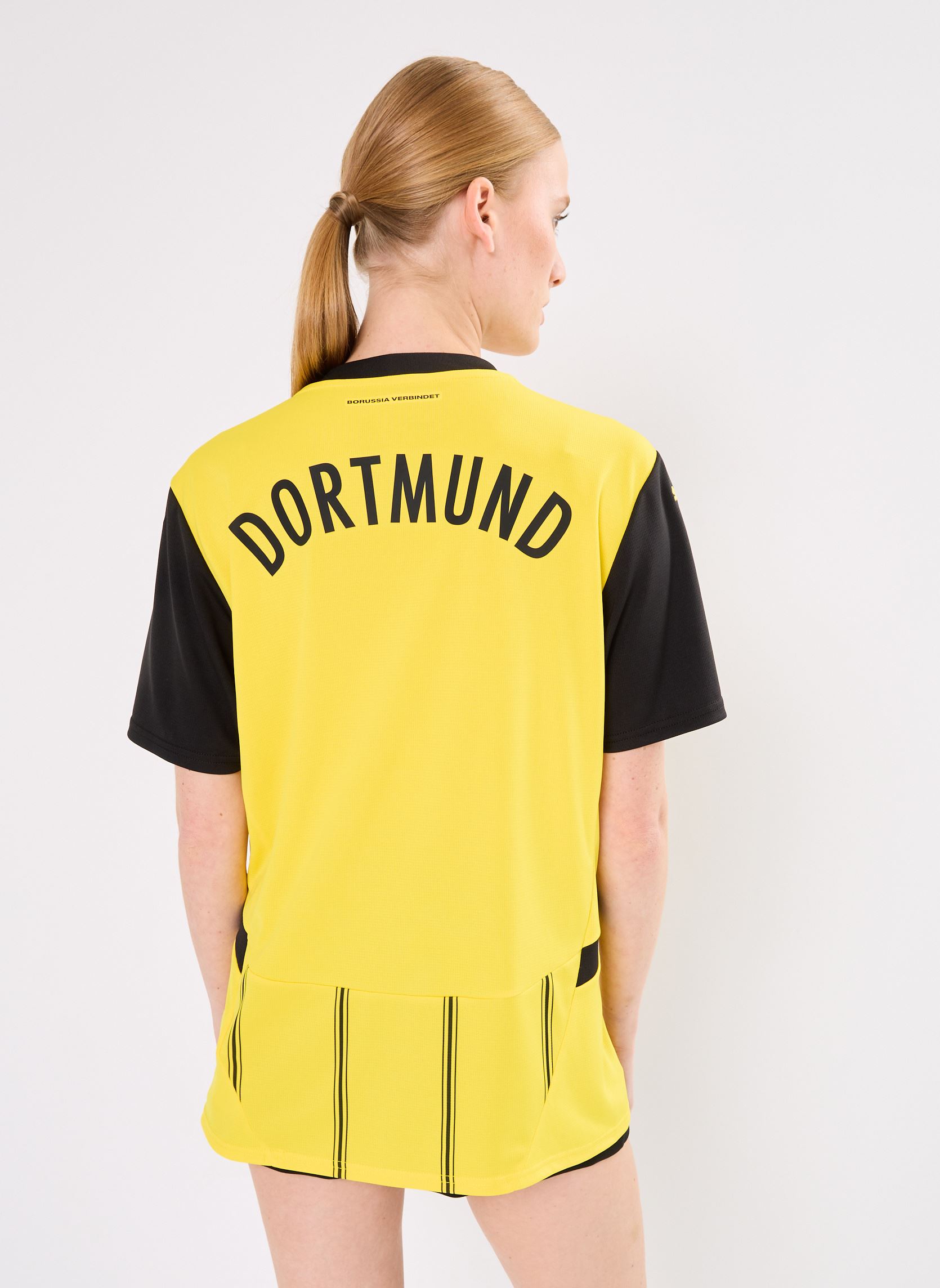 Kurzarm-T-Shirts Maillot de foot Dortmund replica W - Uni damen mehrfarbig Puma Kurzarm-T-Shirts Maillot de foot Dortmund replica W - Uni damen mehrfarbig FASTER YELLOW-PUMA BLACK