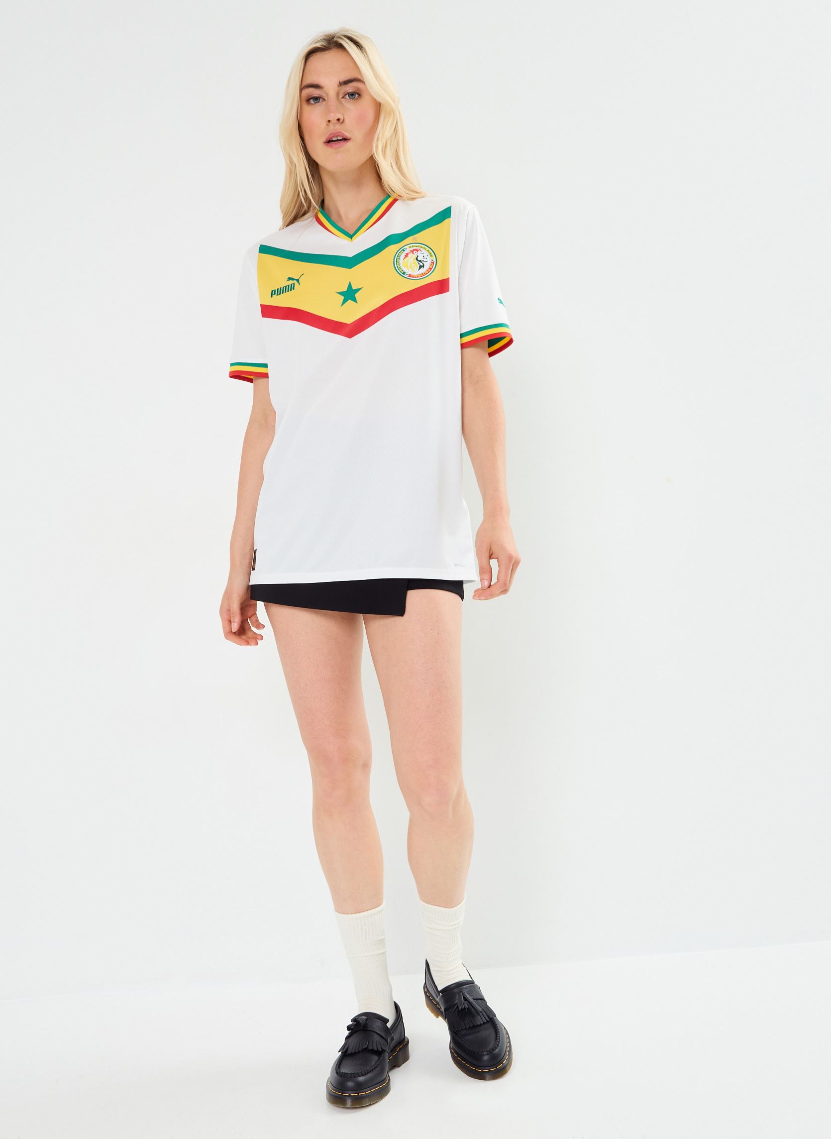 Tee-shirts manches courtes Maillot de foot Sénégal replica W - Unis femme multicolore Puma Tee-shirts manches courtes Maillot de foot Sénégal replica W - Unis femme multicolore PUMA WHITE-PEPPER GREEN