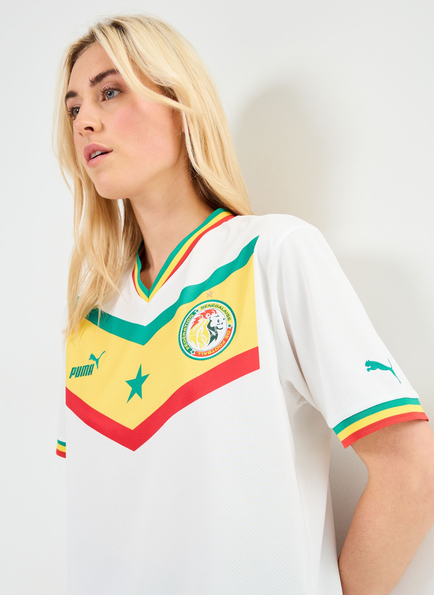 Tee-shirts manches courtes Maillot de foot Sénégal replica W - Unis femme multicolore Puma Tee-shirts manches courtes Maillot de foot Sénégal replica W - Unis femme multicolore PUMA WHITE-PEPPER GREEN