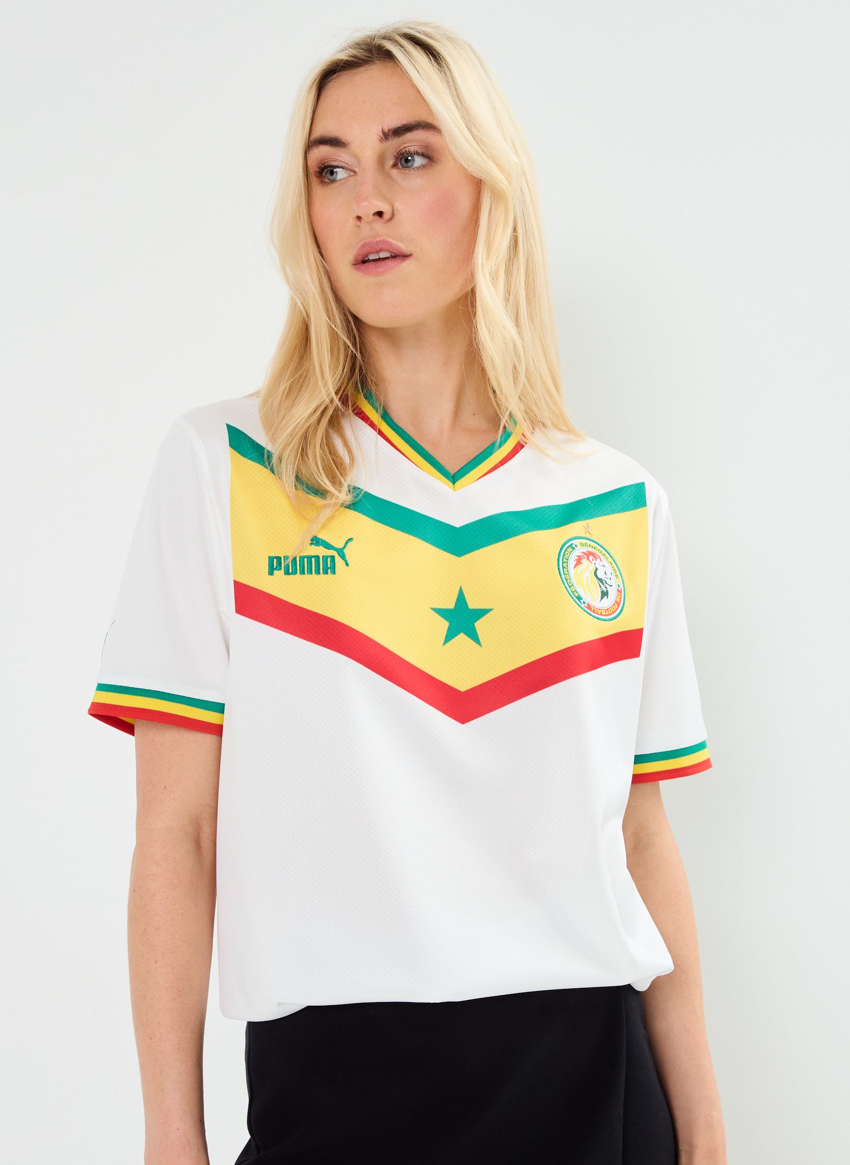 Tee-shirts manches courtes Maillot de foot Sénégal replica W - Unis femme multicolore Puma Tee-shirts manches courtes Maillot de foot Sénégal replica W - Unis femme multicolore PUMA WHITE-PEPPER GREEN