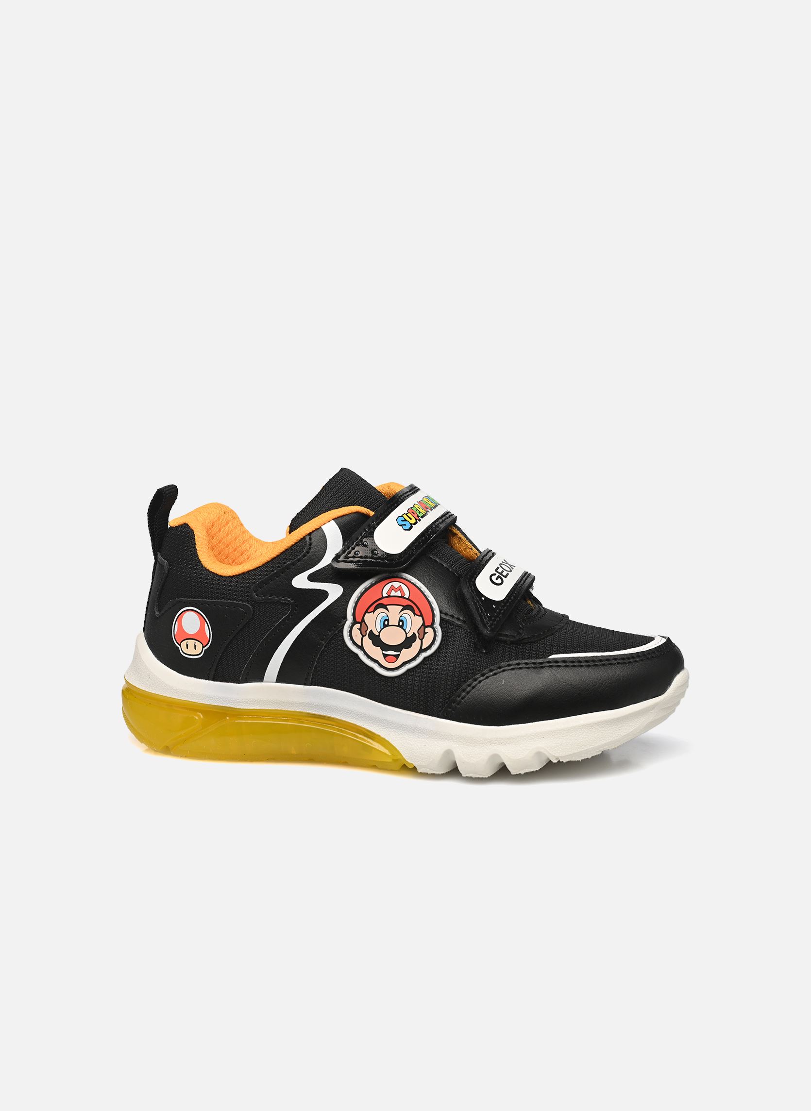 Baskets basses J Ciberdron Boy x Mario A garçon noir Geox Baskets basses J Ciberdron Boy x Mario A garçon noir Noir/jaune