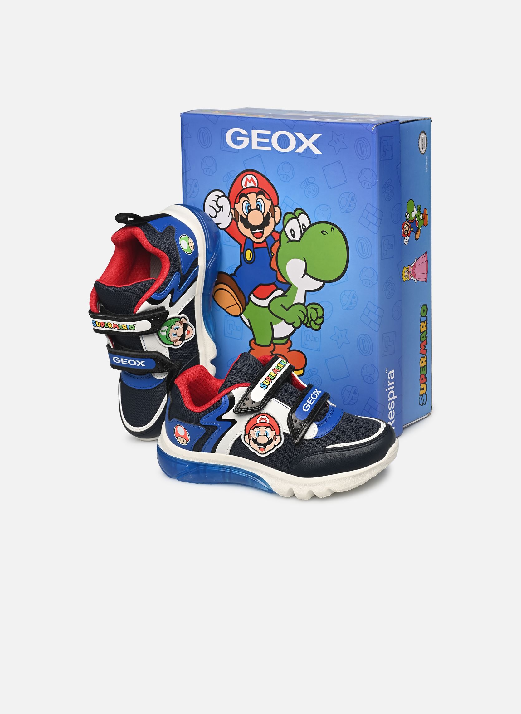 Baskets basses J Ciberdron Boy x Mario A garçon bleu Geox Baskets basses J Ciberdron Boy x Mario A garçon bleu Bleu Marine/Bleu Ryl