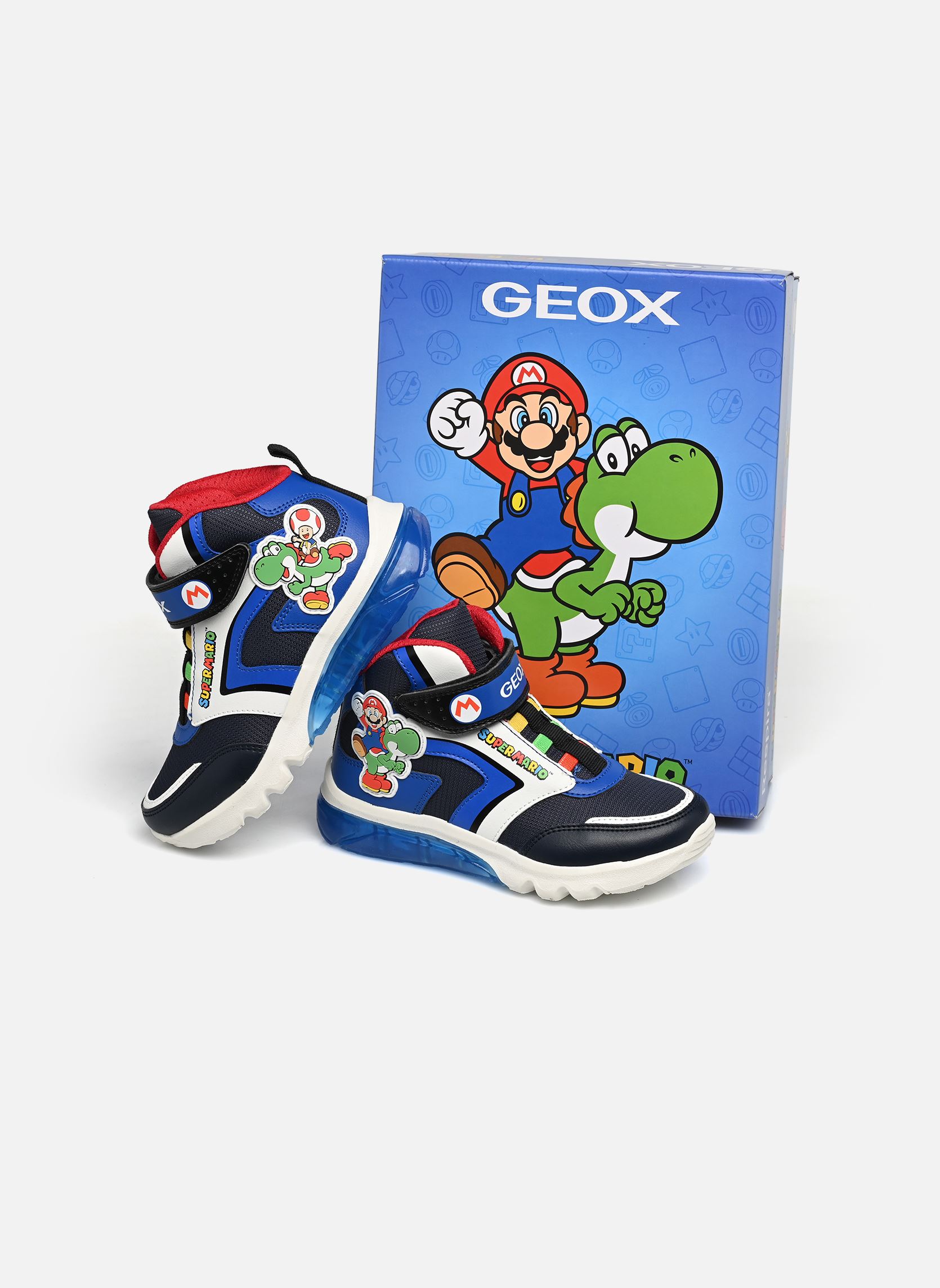Baskets hautes J Ciberdron Boy x Mario B garçon bleu Geox Baskets hautes J Ciberdron Boy x Mario B garçon bleu Bleu Marine/Bleu Ryl