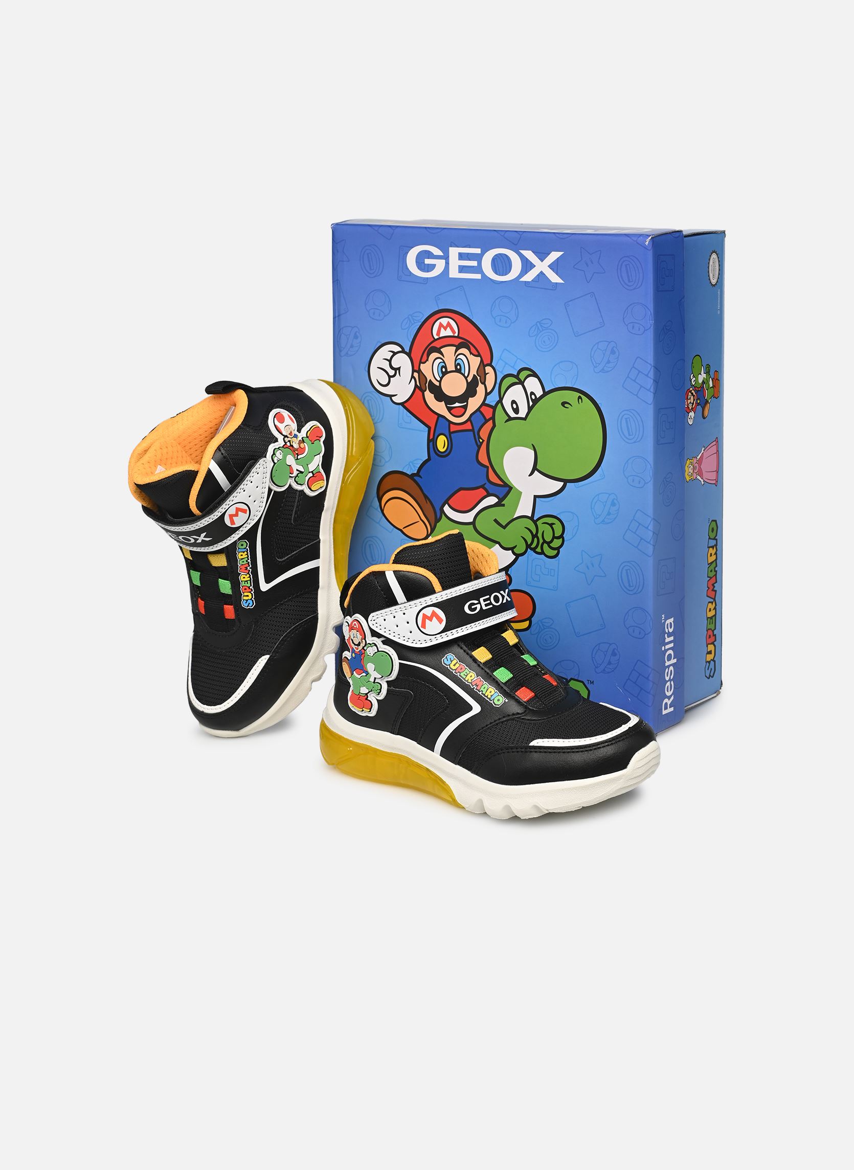 Geox Sneakers alte J Ciberdron Boy x Mario B bambino nero online