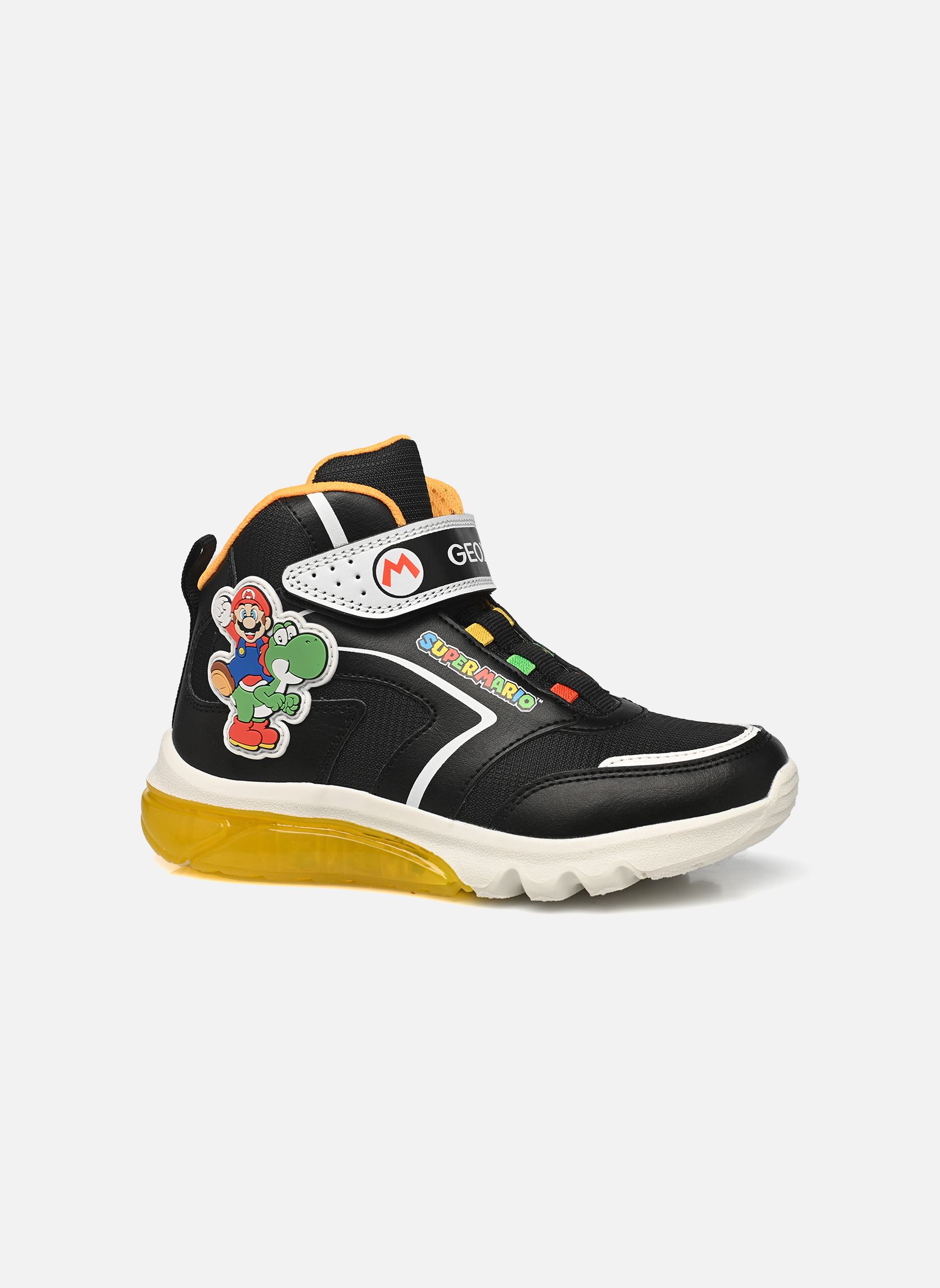 Knöchelhohe Sneaker J Ciberdron Boy x Mario B jungen schwarz Geox Knöchelhohe Sneaker J Ciberdron Boy x Mario B jungen schwarz Noir/jaune