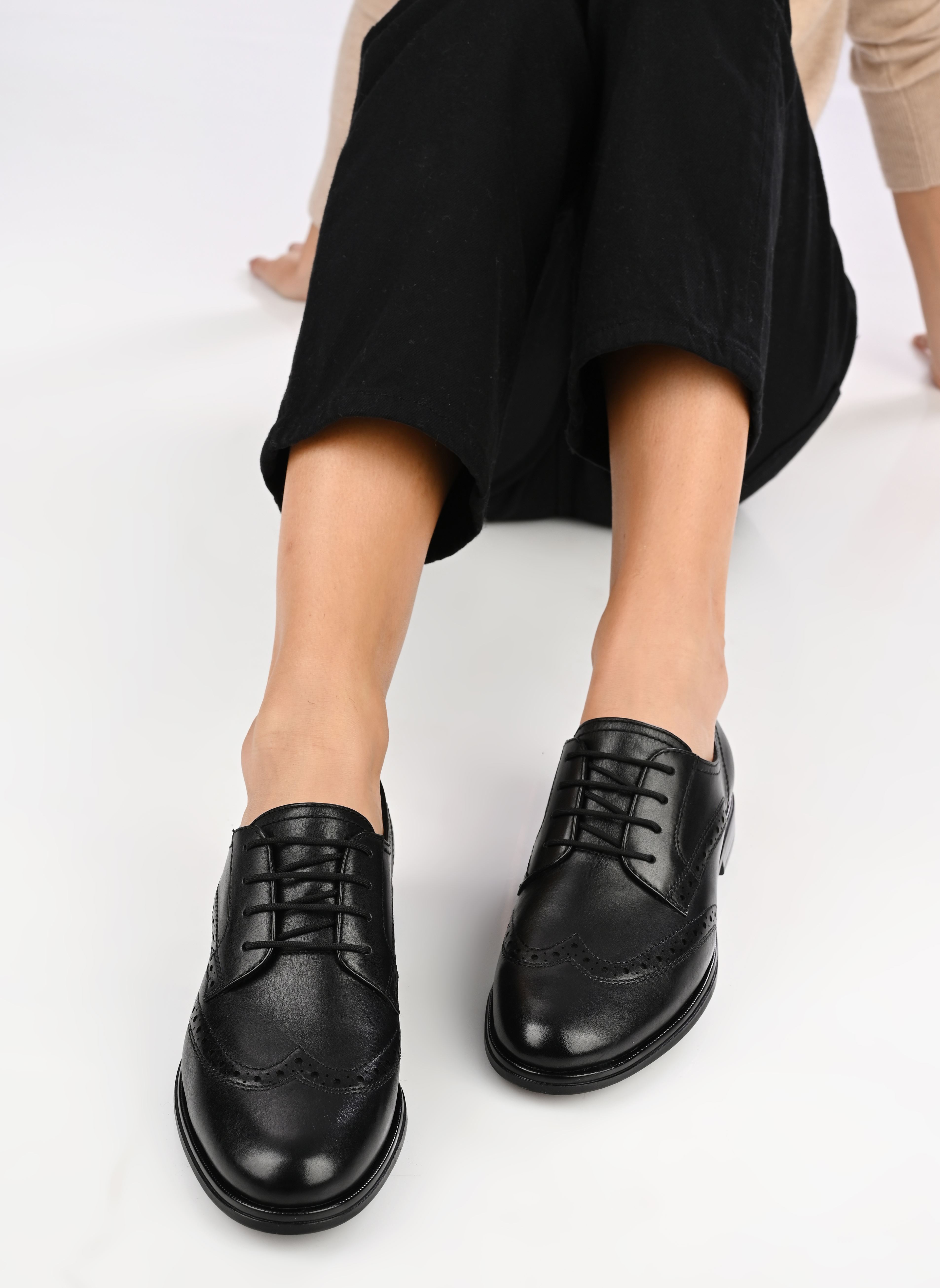 Derbys 23290-43 damen schwarz Tamaris Derbys 23290-43 damen schwarz BLACK LEATHER