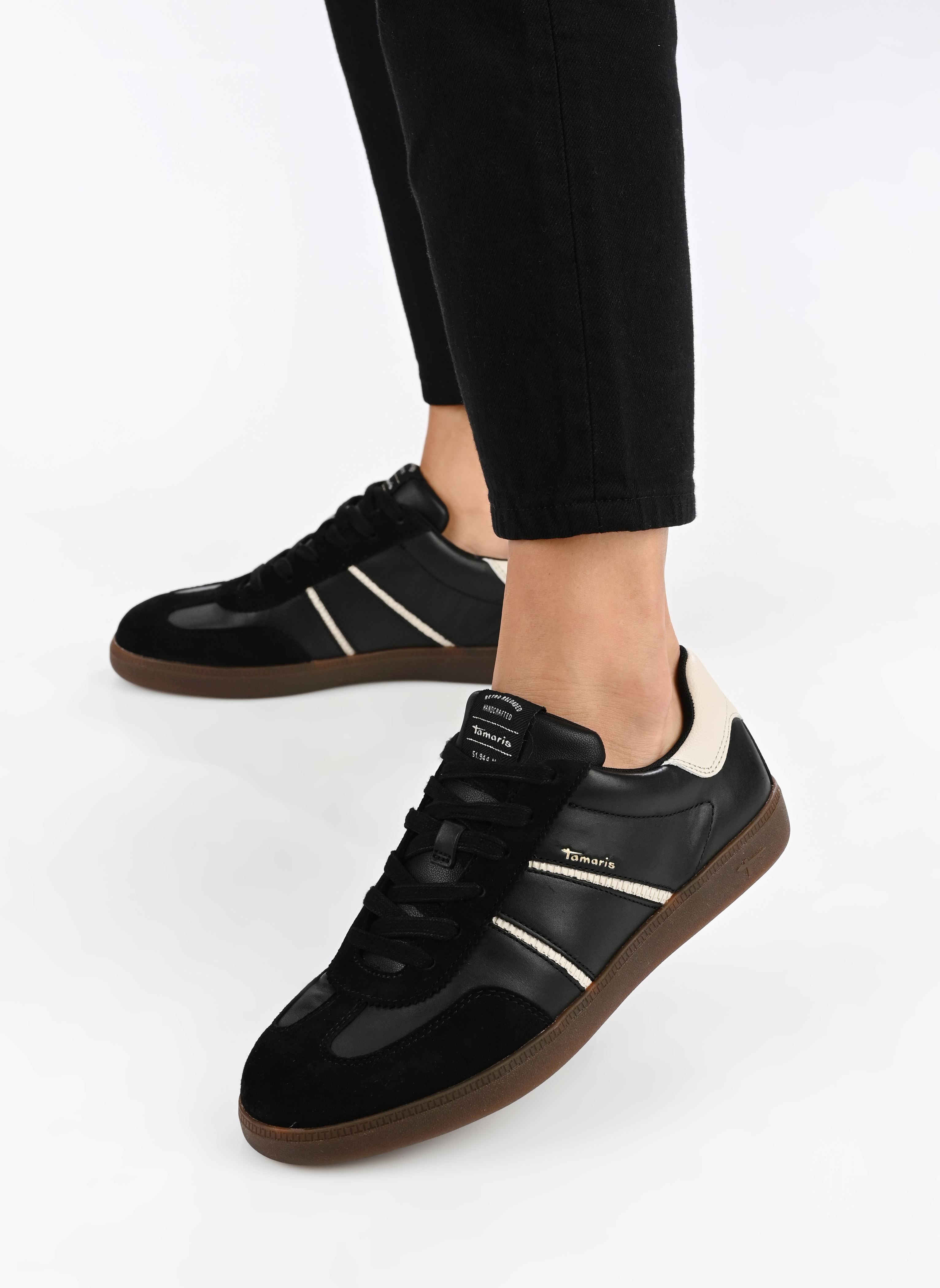 Lage sneakers 23624-43 dames zwart Tamaris Lage sneakers 23624-43 dames zwart BLACK COMB