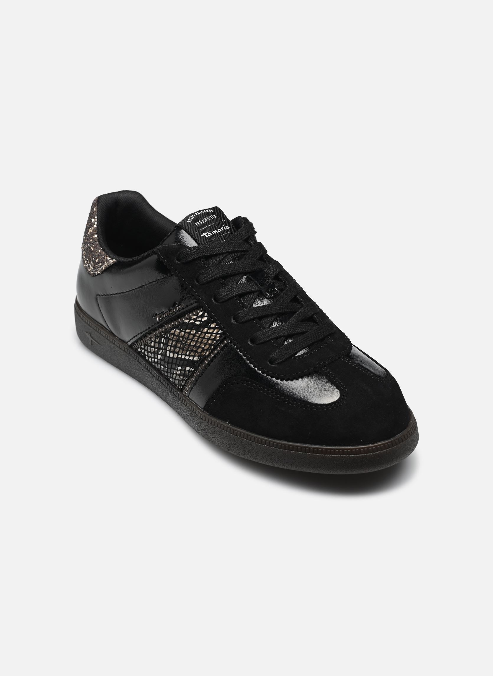 Baskets basses 23624-43 femme noir Tamaris Baskets basses 23624-43 femme noir BLACK/SNAKE