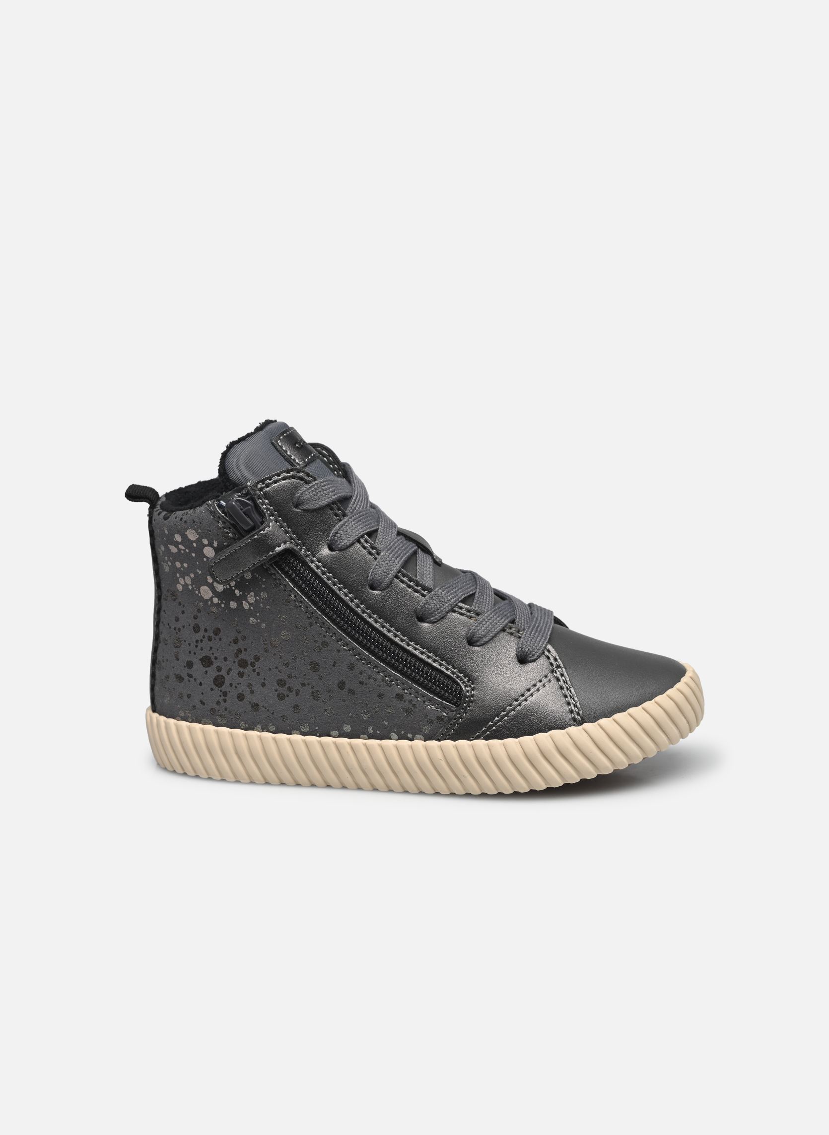 Baskets hautes J Mirroless Girl fille gris Geox Baskets hautes J Mirroless Girl fille gris Gris Foncé