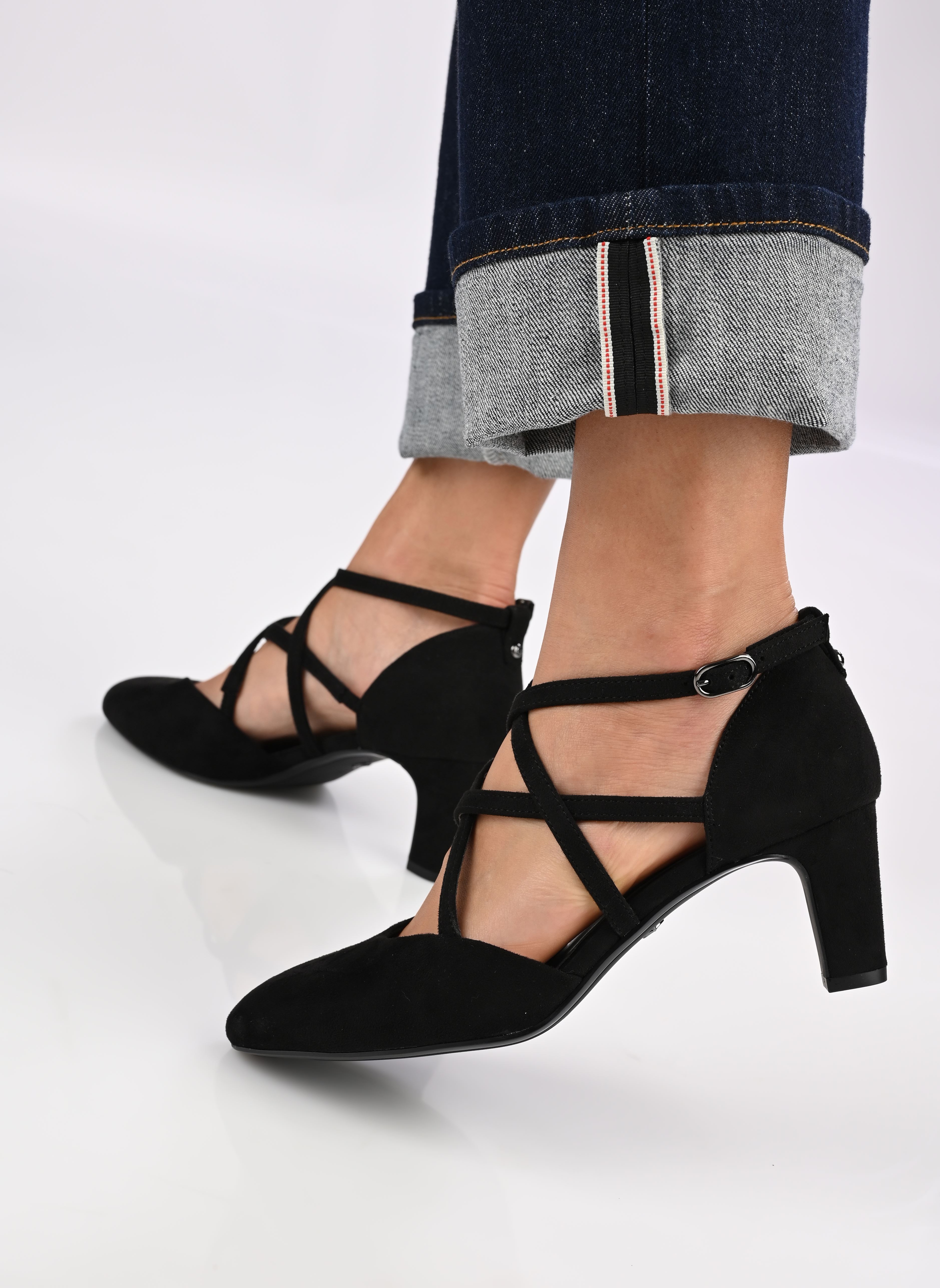 Pumps mit Riemchen 22406-43 damen schwarz Tamaris Pumps mit Riemchen 22406-43 damen schwarz BLACK