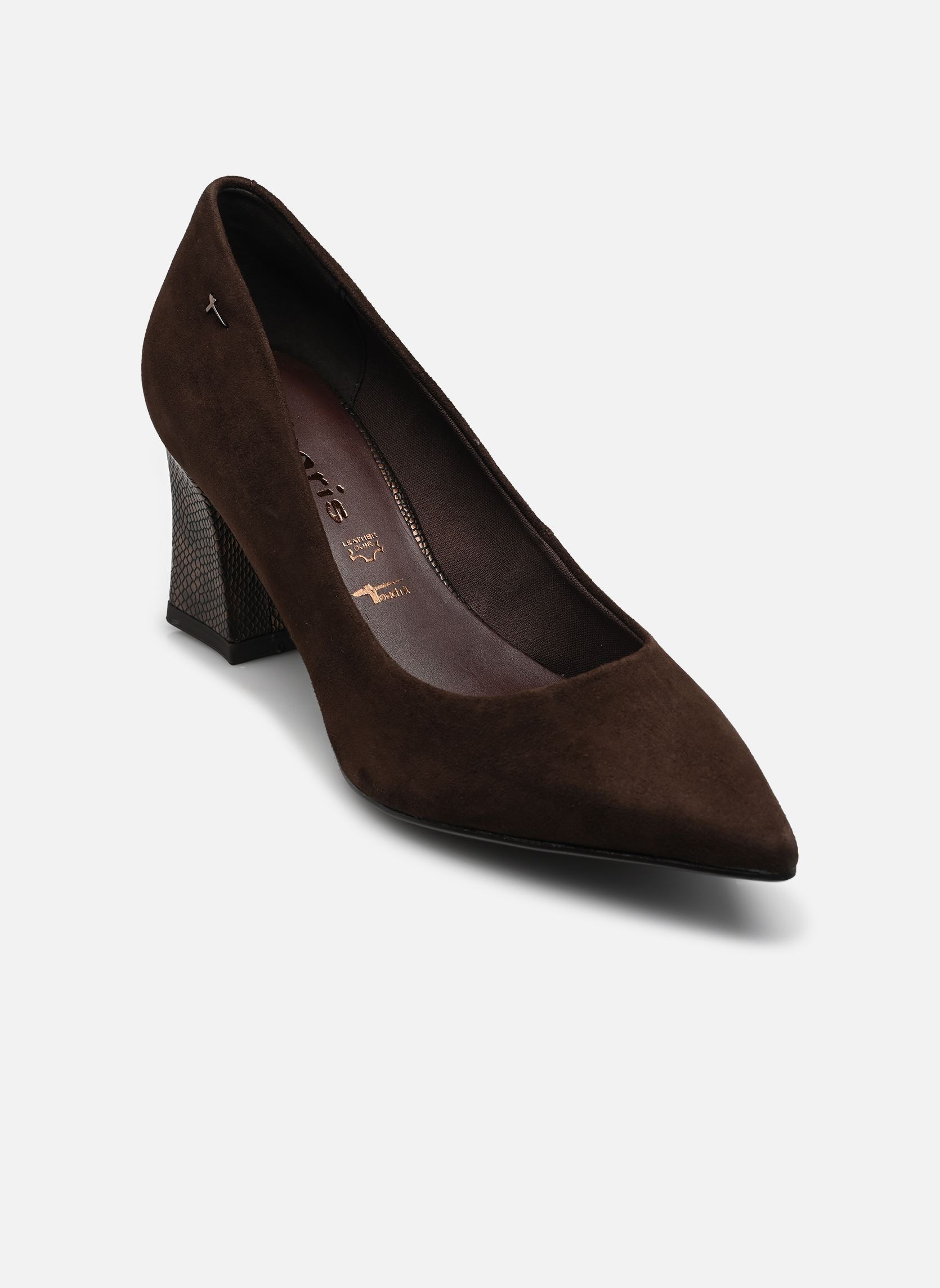 Tamaris Slingback Pumps taupe Leer Dames