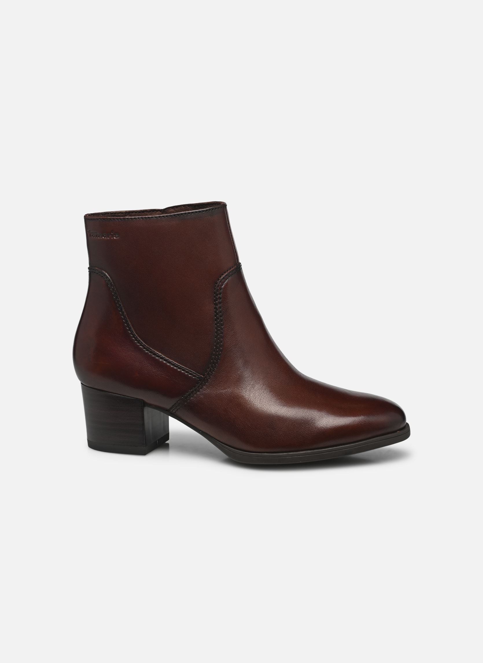 Bottines et boots 25032-43 femme marron Tamaris Bottines et boots 25032-43 femme marron COGNAC LEATHER