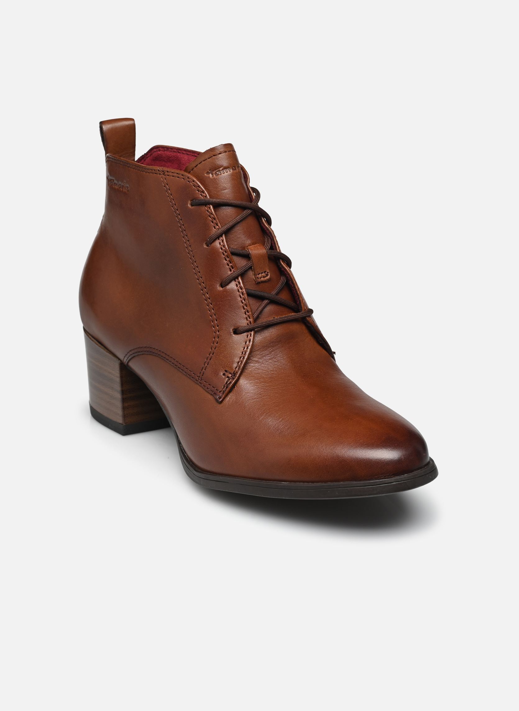 Stivaletti con lacci 25131-43 donna marrone Tamaris Stivaletti con lacci 25131-43 donna marrone COGNAC