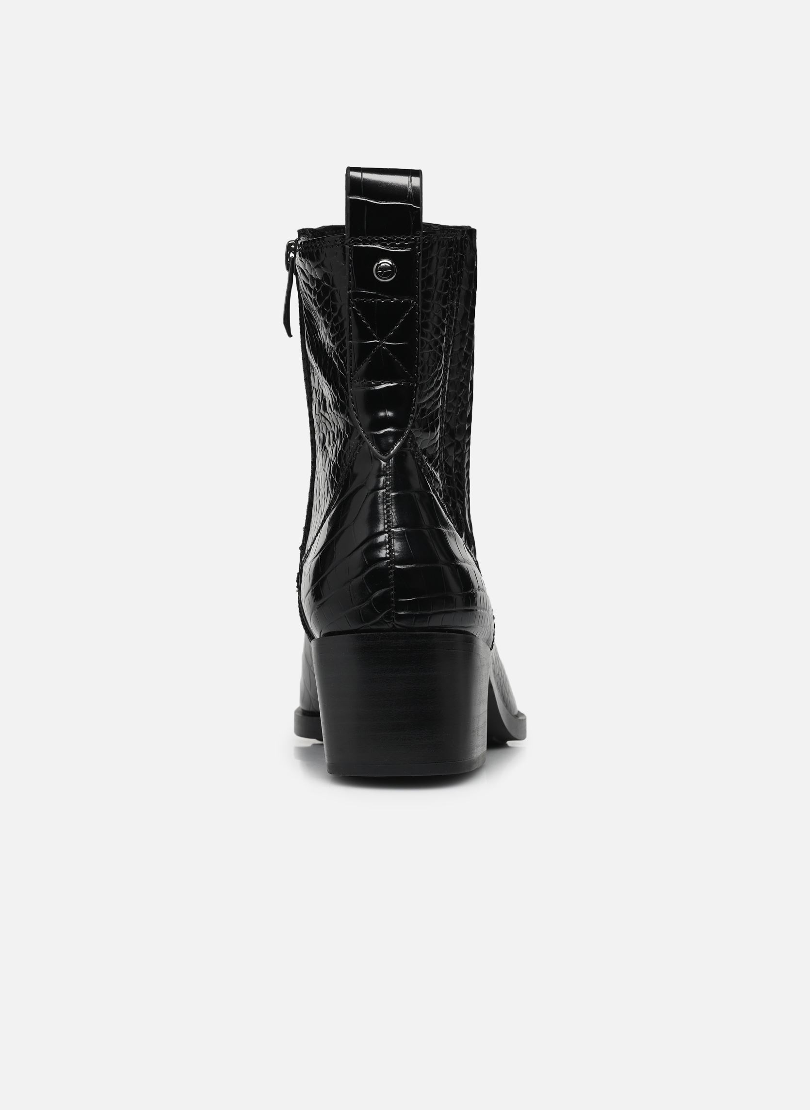 Lage enkellaarsjes 25310-43 dames zwart Tamaris Lage enkellaarsjes 25310-43 dames zwart BLACK CROCO