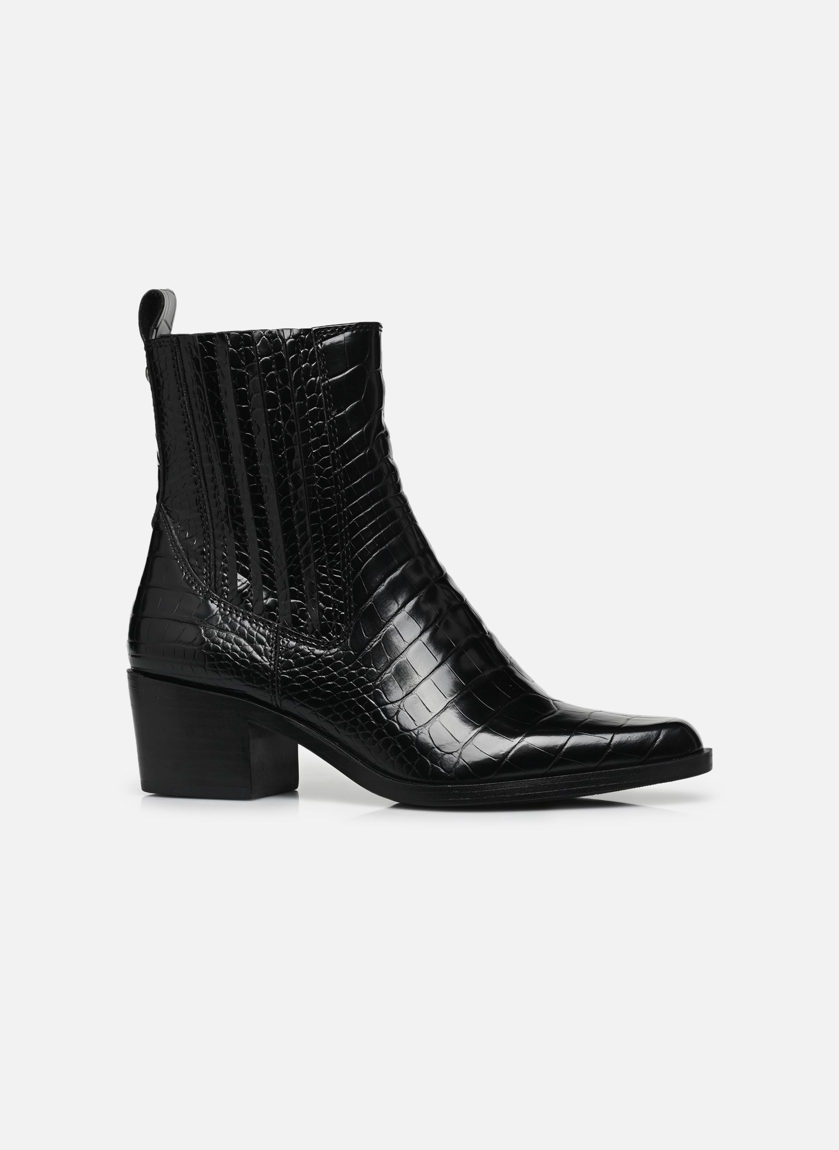 Lage enkellaarsjes 25310-43 dames zwart Tamaris Lage enkellaarsjes 25310-43 dames zwart BLACK CROCO