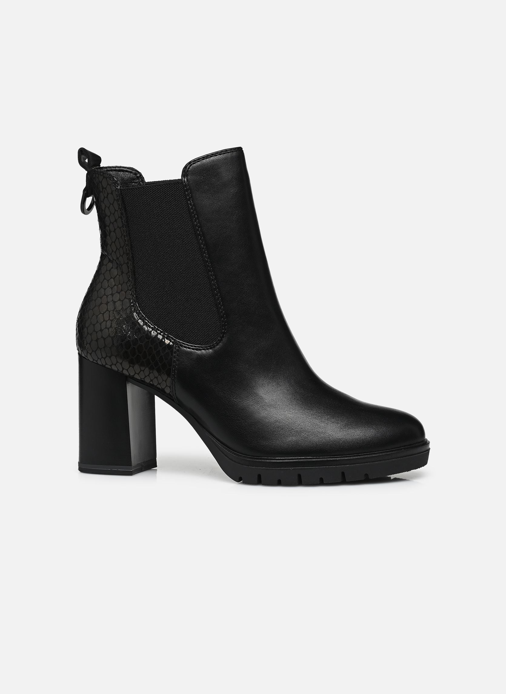 Enkellaarzen en boots 25351-41 dames zwart Tamaris Enkellaarzen en boots 25351-41 dames zwart BLACK/STRUCT.