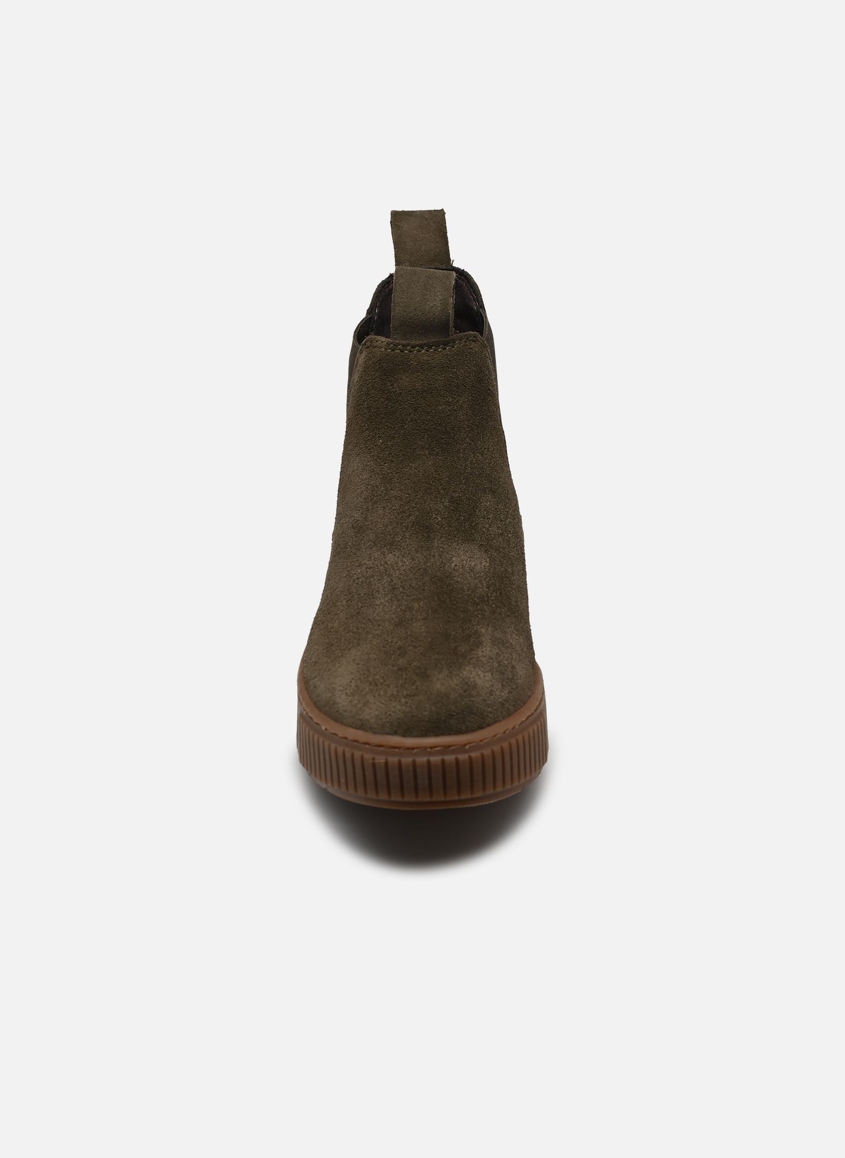 Niedrige Ankle Boots 25403-43 damen grün Tamaris Niedrige Ankle Boots 25403-43 damen grün OLIVE SUEDE