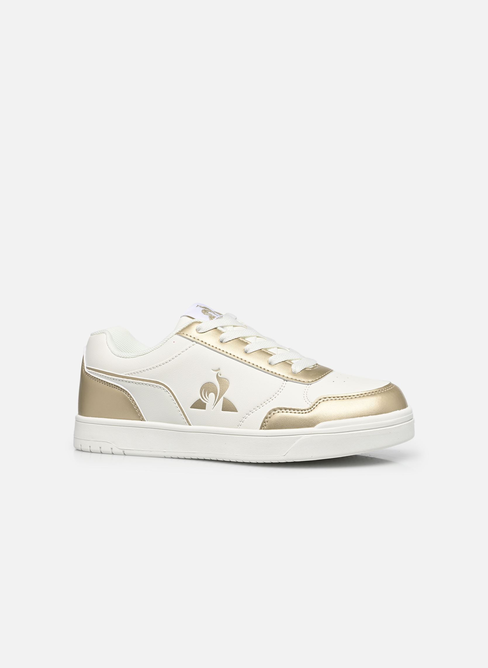 Baskets LCS COURT BREAKER GS fille blanc Le Coq Sportif Baskets LCS COURT BREAKER GS fille blanc optical white/champagne
