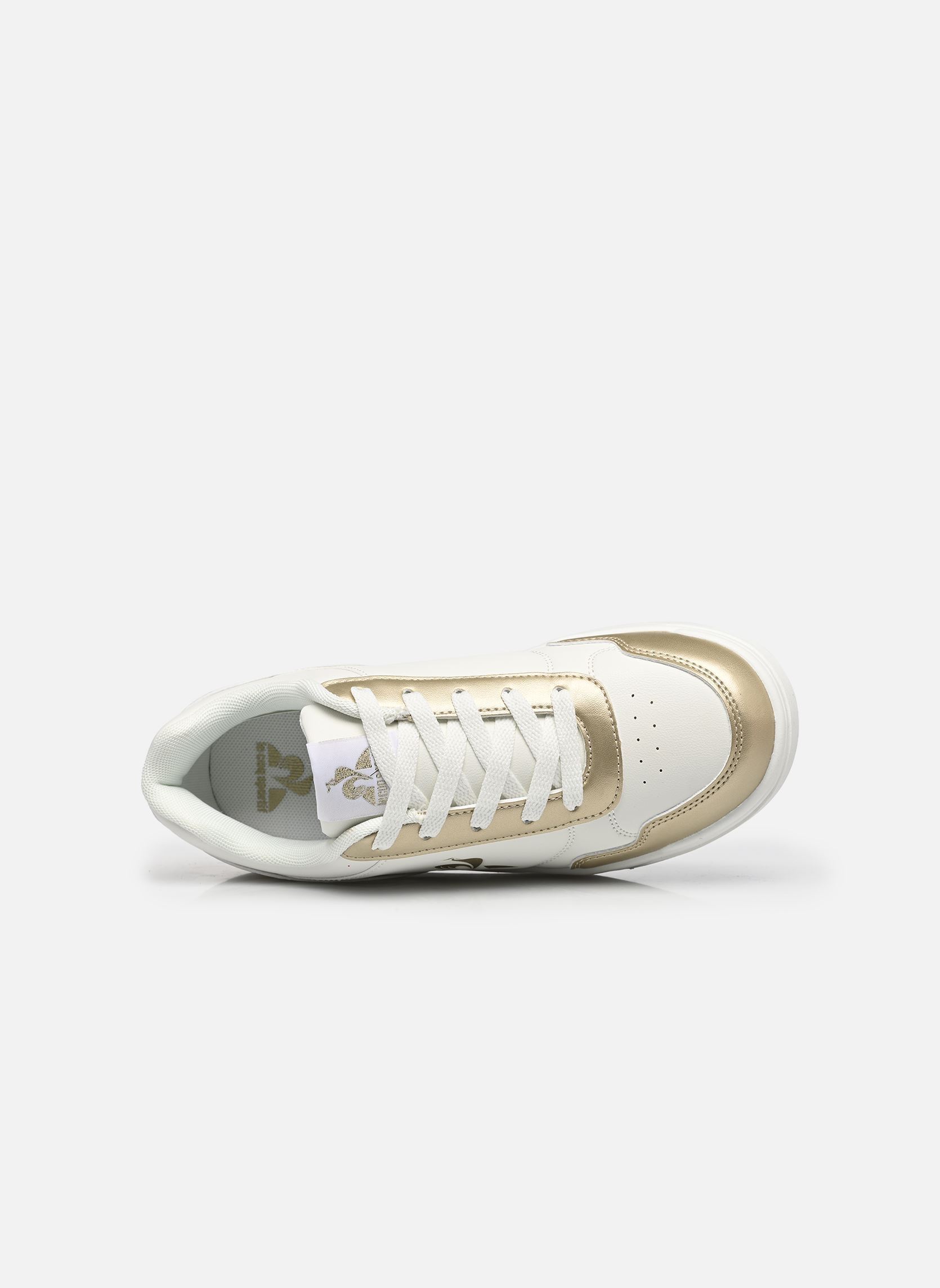 Baskets LCS COURT BREAKER GS fille blanc Le Coq Sportif Baskets LCS COURT BREAKER GS fille blanc optical white/champagne