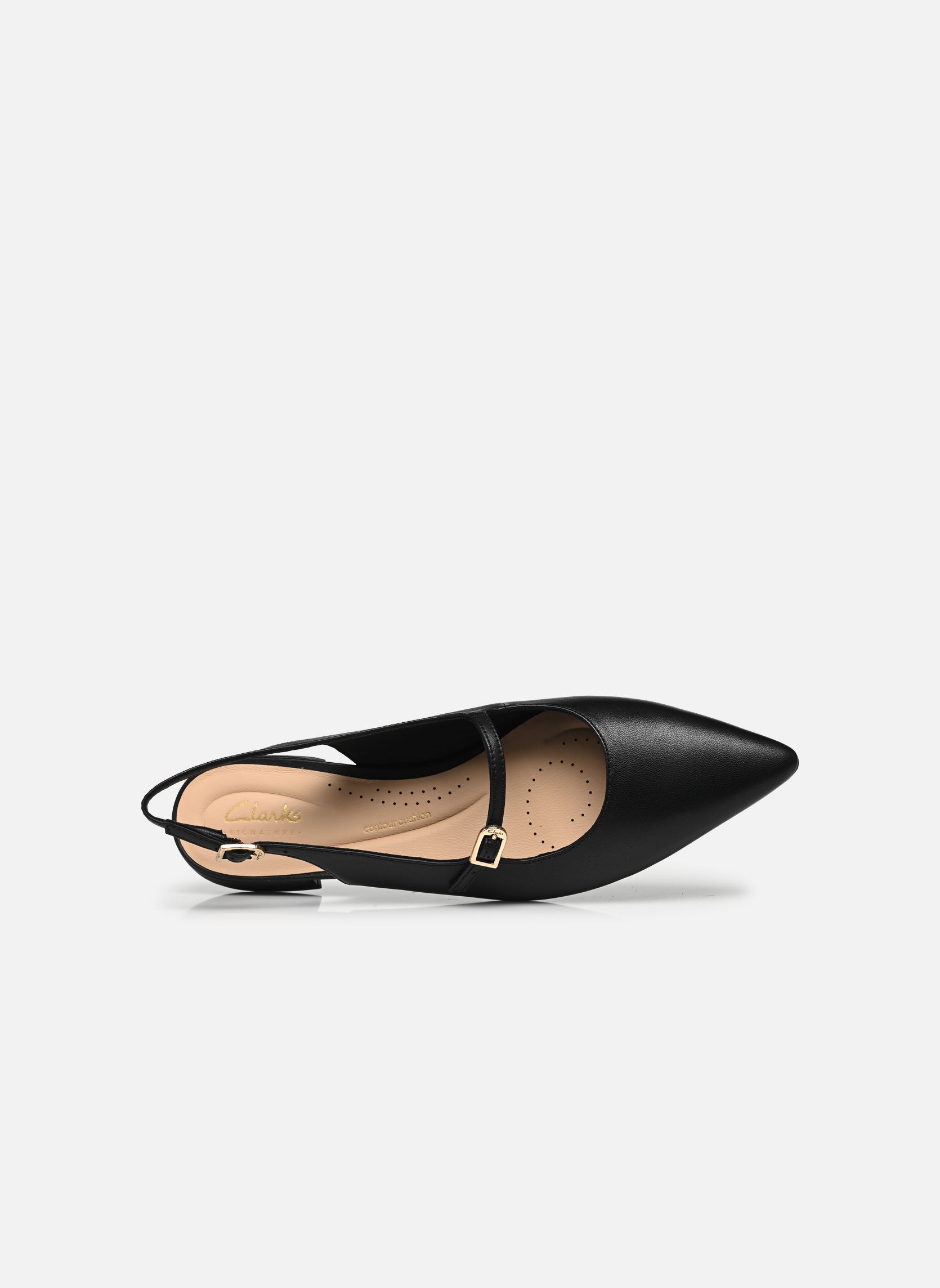 Slingback pumps Sensa15 Shine dames zwart Clarks Slingback pumps Sensa15 Shine dames zwart BLACK LEATHER