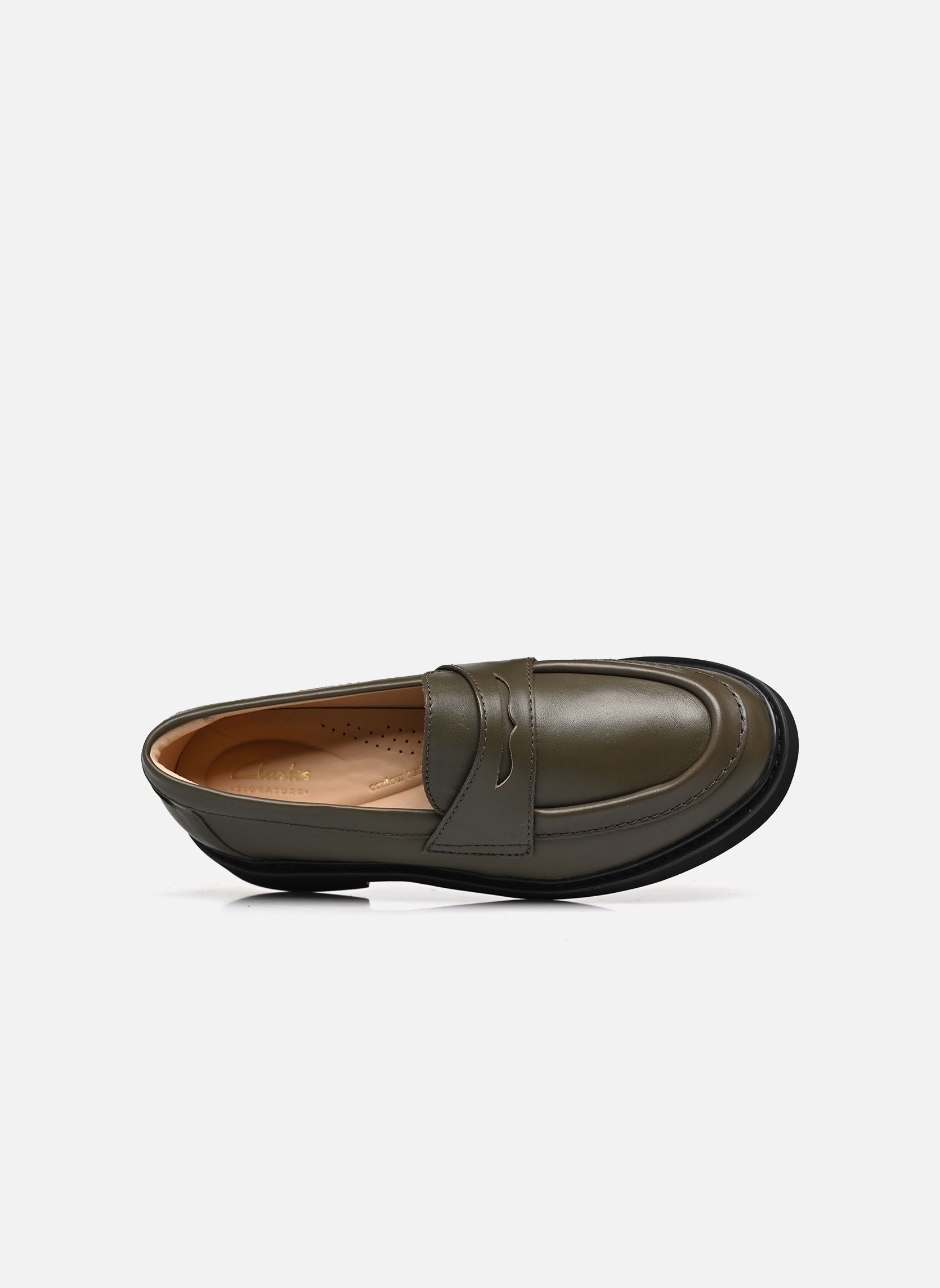Mocassins Splend Edge femme vert Clarks Mocassins Splend Edge femme vert DARK OLIVE LEA