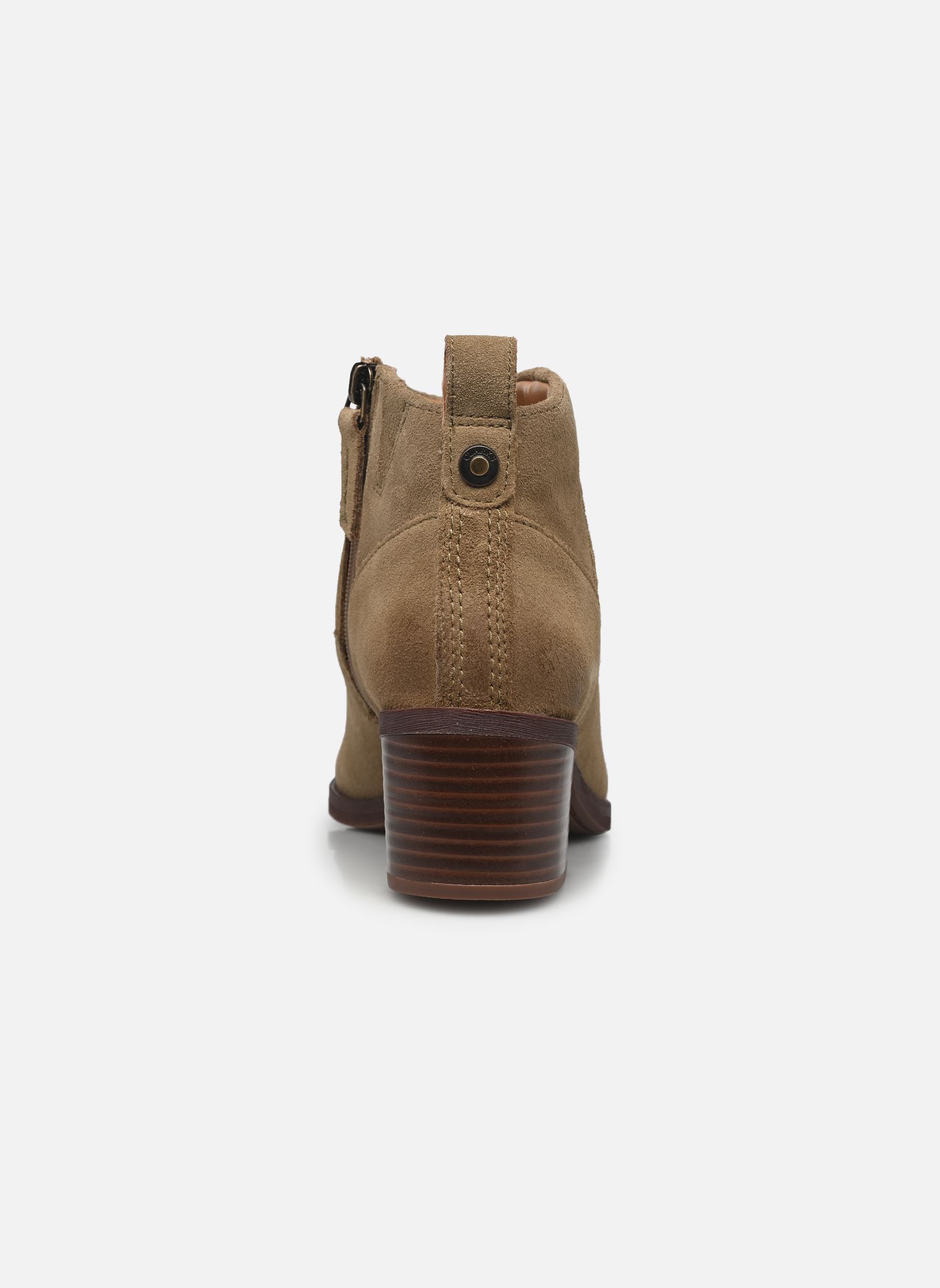 Bottines santiags Morzine Sky femme marron Clarks Bottines santiags Morzine Sky femme marron DARK SAND SUEDE