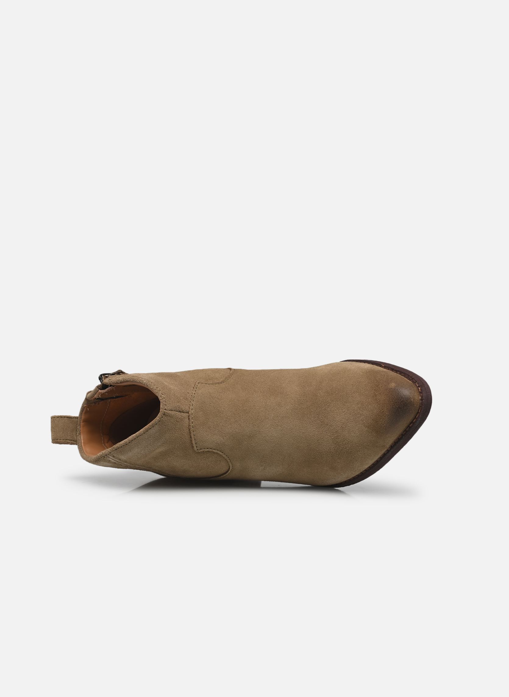 Bottines santiags Morzine Sky femme marron Clarks Bottines santiags Morzine Sky femme marron DARK SAND SUEDE