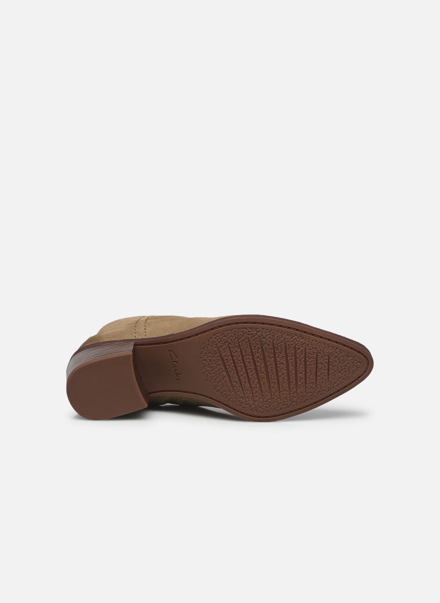 Bottines santiags Morzine Sky femme marron Clarks Bottines santiags Morzine Sky femme marron DARK SAND SUEDE