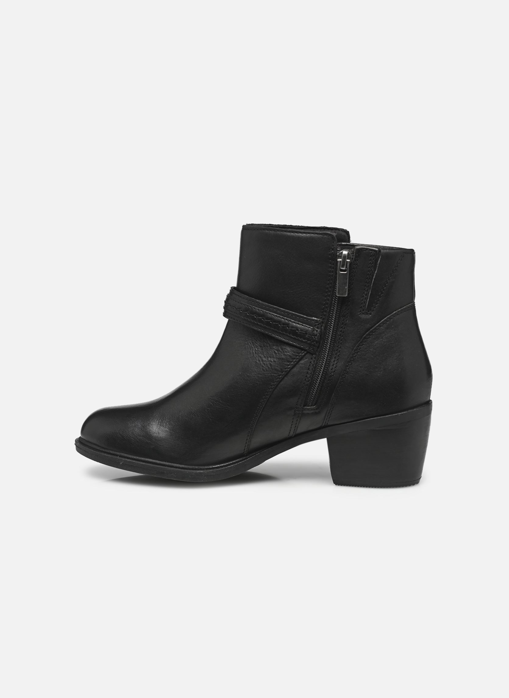 Bottines santiags Neva Buckle femme noir Clarks Bottines santiags Neva Buckle femme noir BLACK LEATHER