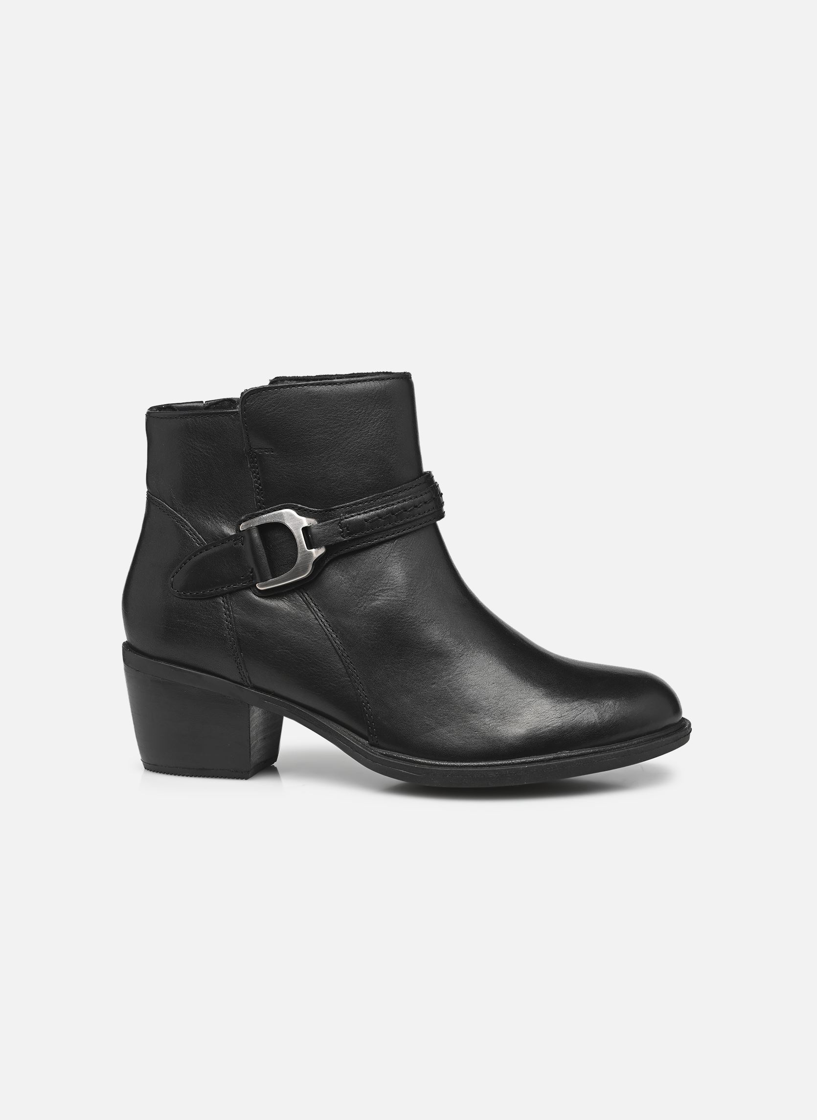 Bottines santiags Neva Buckle femme noir Clarks Bottines santiags Neva Buckle femme noir BLACK LEATHER
