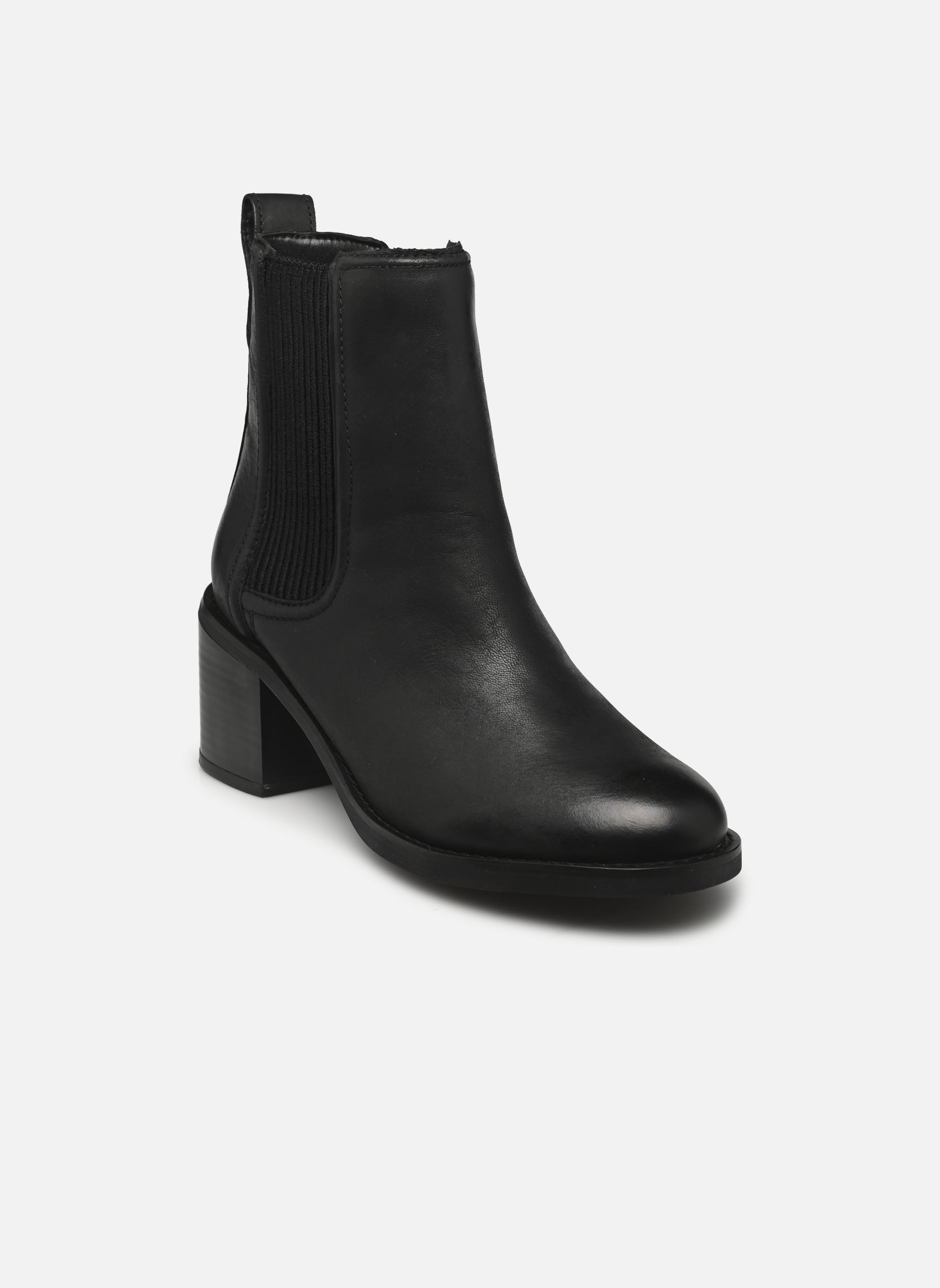 Bottines et boots Chamberly Top femme noir Clarks Bottines et boots Chamberly Top femme noir BLACK LEATHER