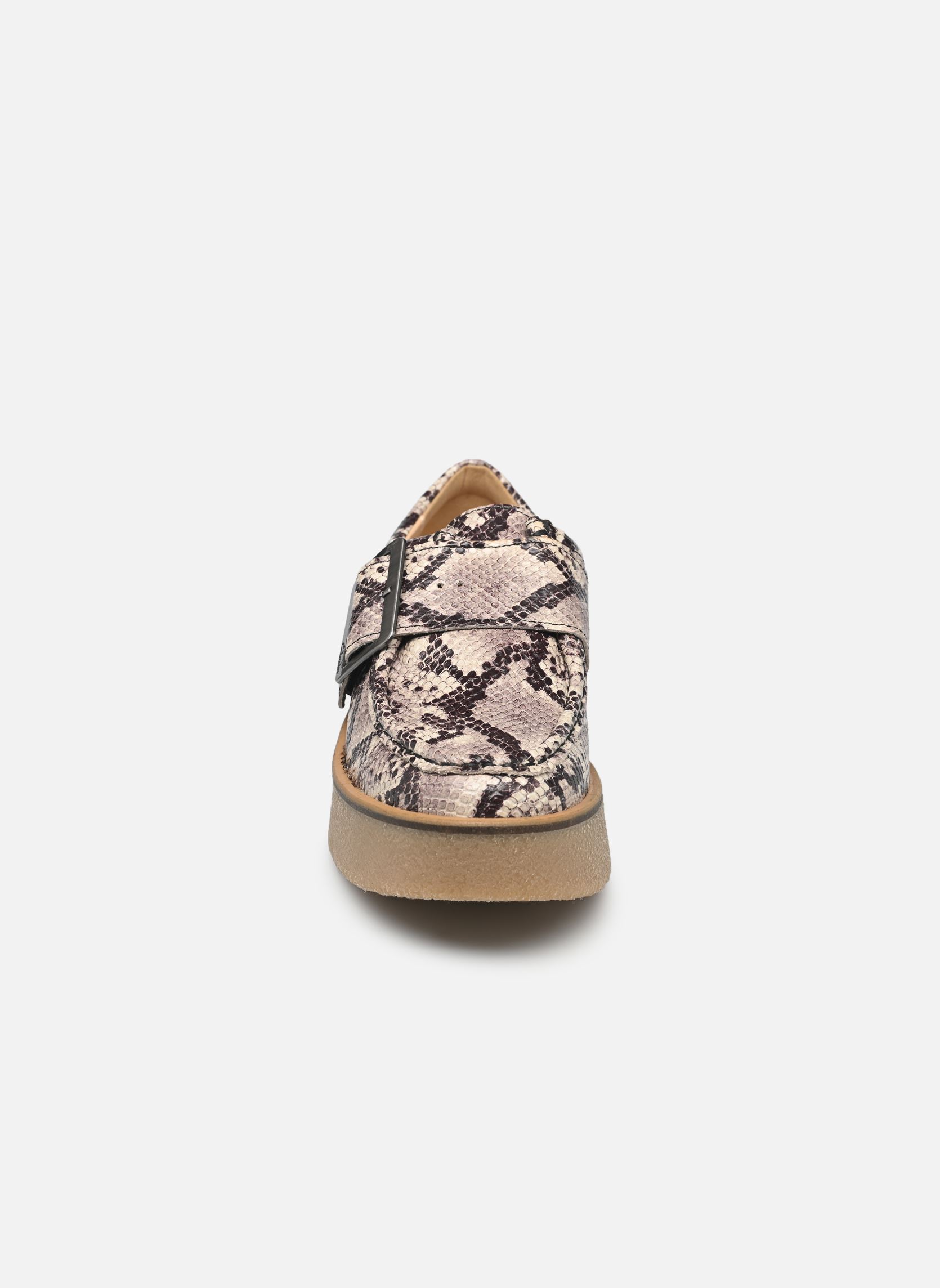 Stadsschoenen Linoso Monk dames grijs Clarks Stadsschoenen Linoso Monk dames grijs GREY SNAKE LEA