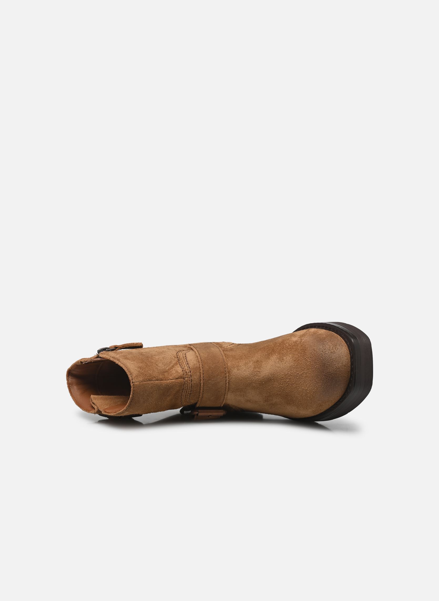 Botines motociclistas Rebelle Buckle mujer marrón Clarks Botines motociclistas Rebelle Buckle mujer marrón WALNUT SUEDE
