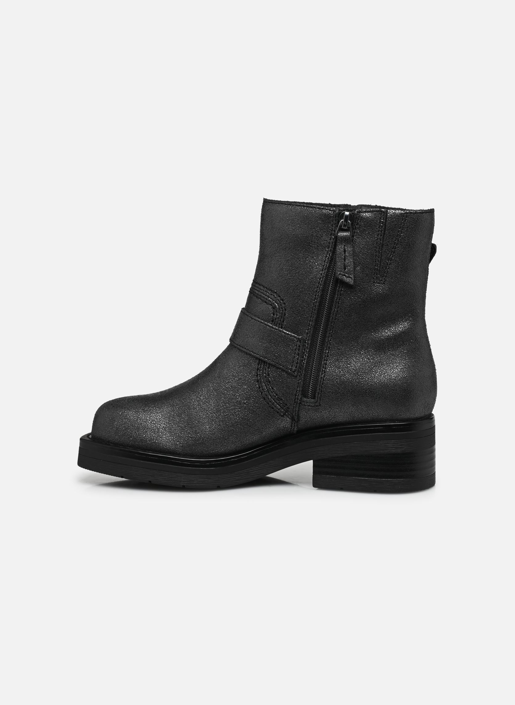 Bottines motardes Rebelle Buckle femme argent Clarks Bottines motardes Rebelle Buckle femme argent PEWTER METALLIC