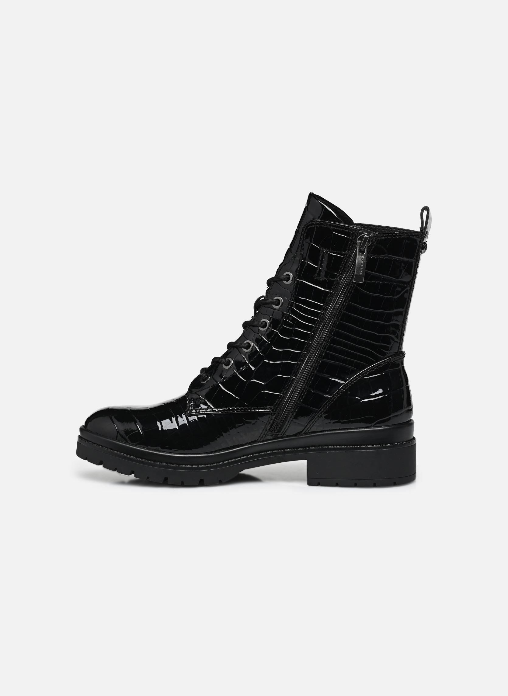 Veterlaarsjes 25236-43 dames zwart Tamaris Veterlaarsjes 25236-43 dames zwart BLACK CROCO