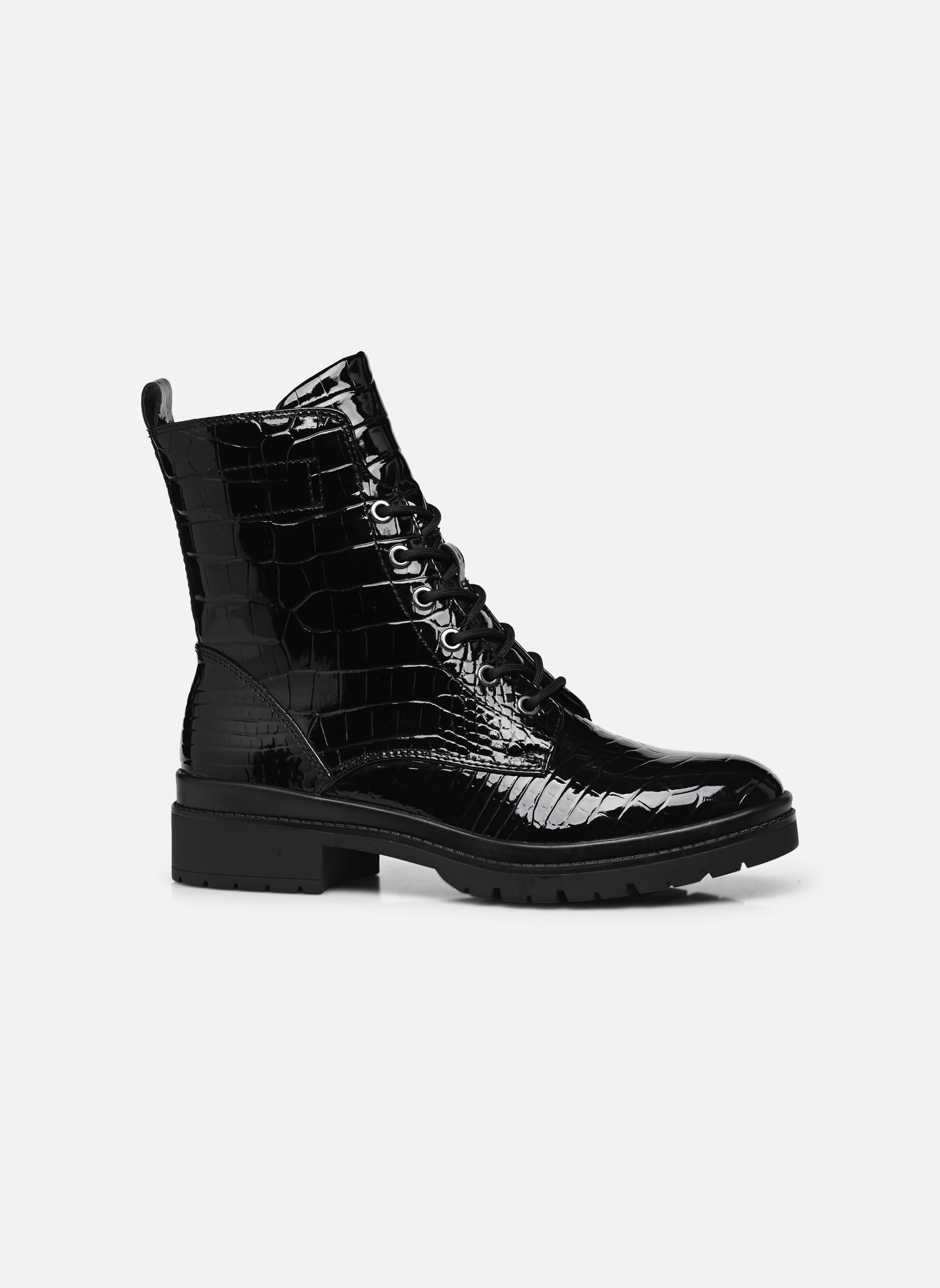 Veterlaarsjes 25236-43 dames zwart Tamaris Veterlaarsjes 25236-43 dames zwart BLACK CROCO