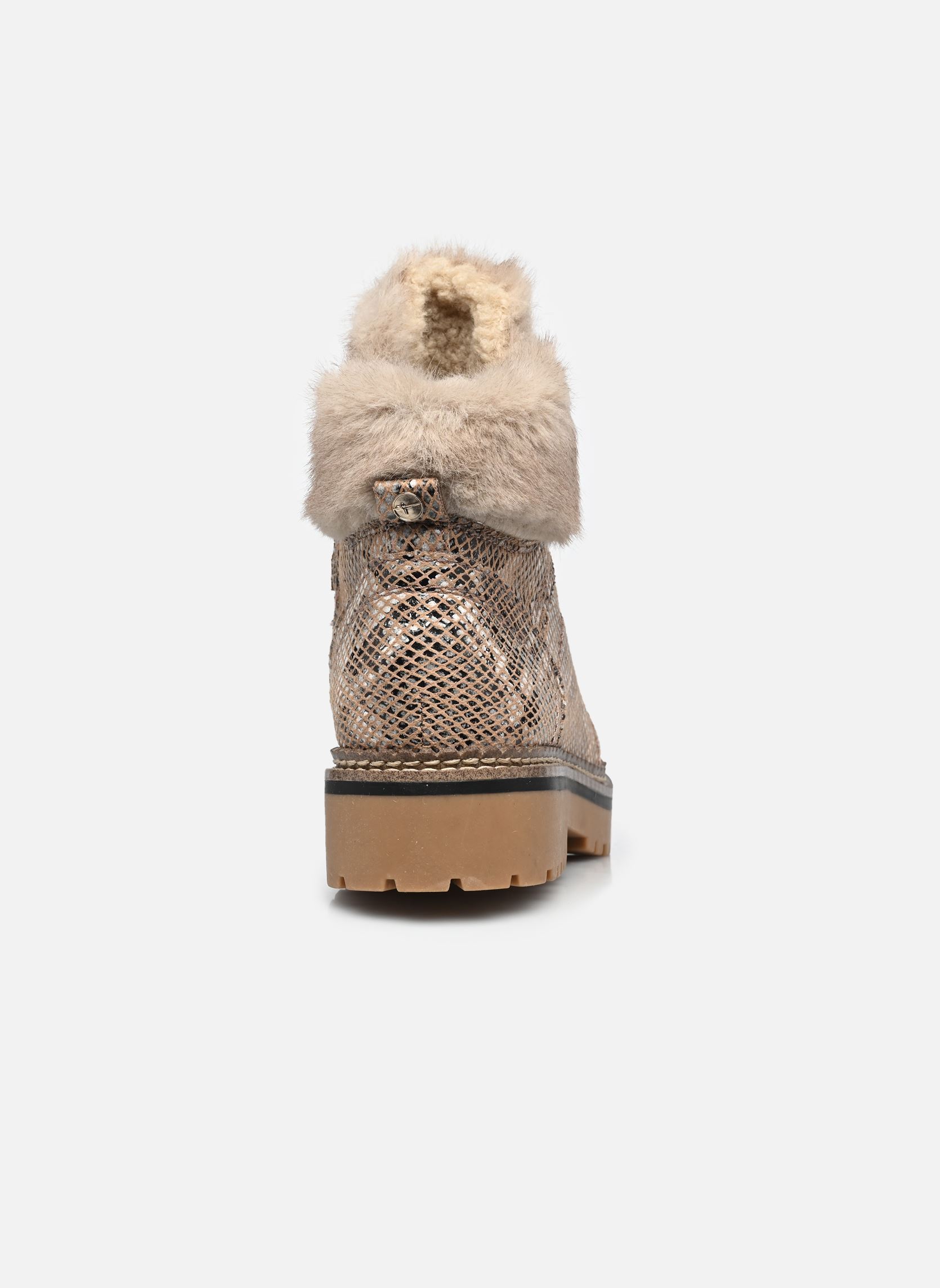Gevoerde enkellaarsjes 26263-43 dames beige Tamaris Gevoerde enkellaarsjes 26263-43 dames beige BEIGE SNAKE
