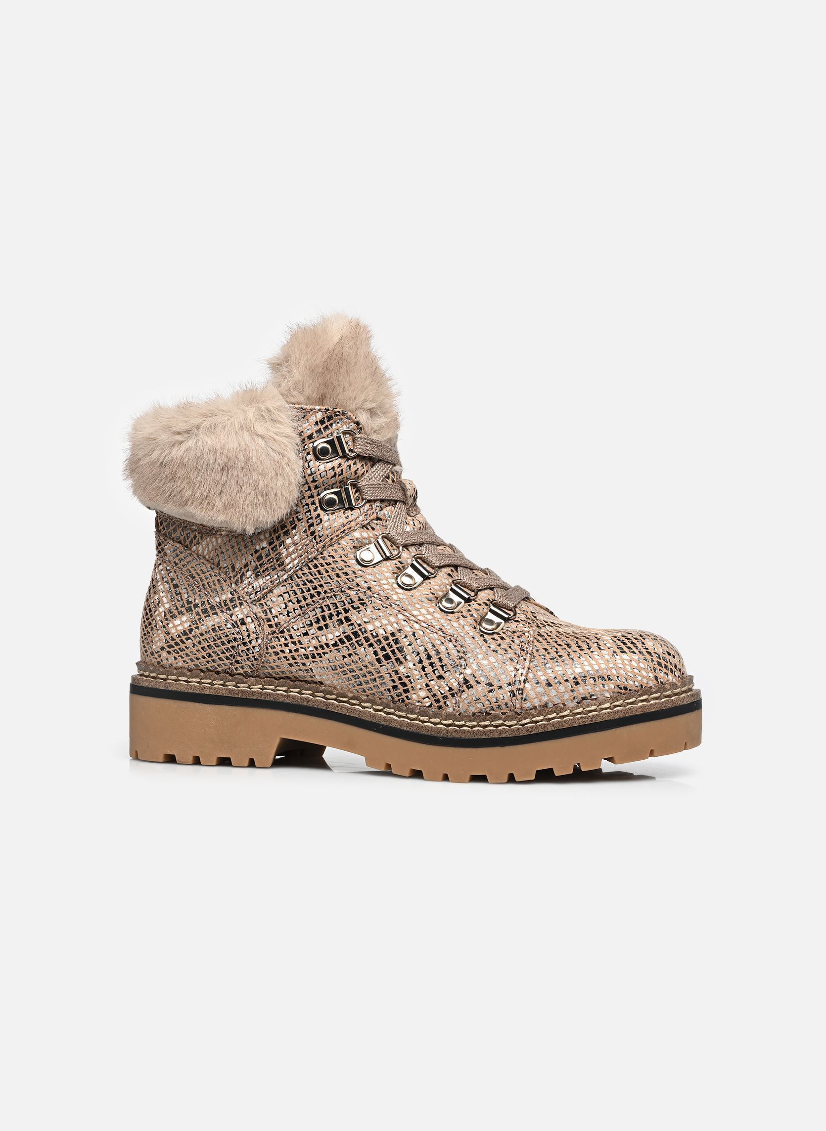 Gevoerde enkellaarsjes 26263-43 dames beige Tamaris Gevoerde enkellaarsjes 26263-43 dames beige BEIGE SNAKE
