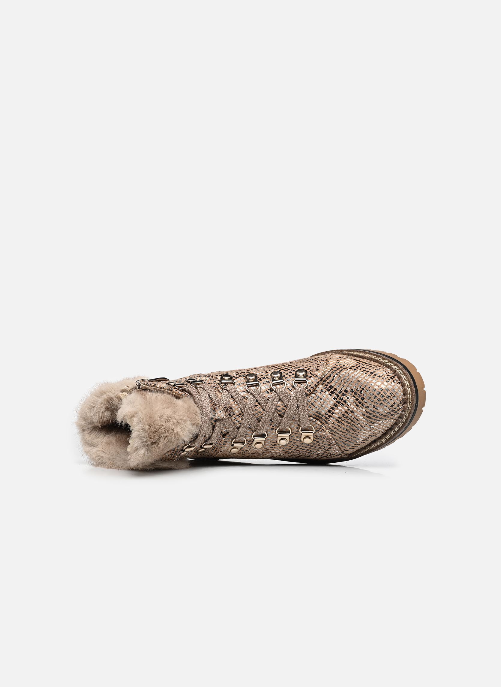 Gevoerde enkellaarsjes 26263-43 dames beige Tamaris Gevoerde enkellaarsjes 26263-43 dames beige BEIGE SNAKE