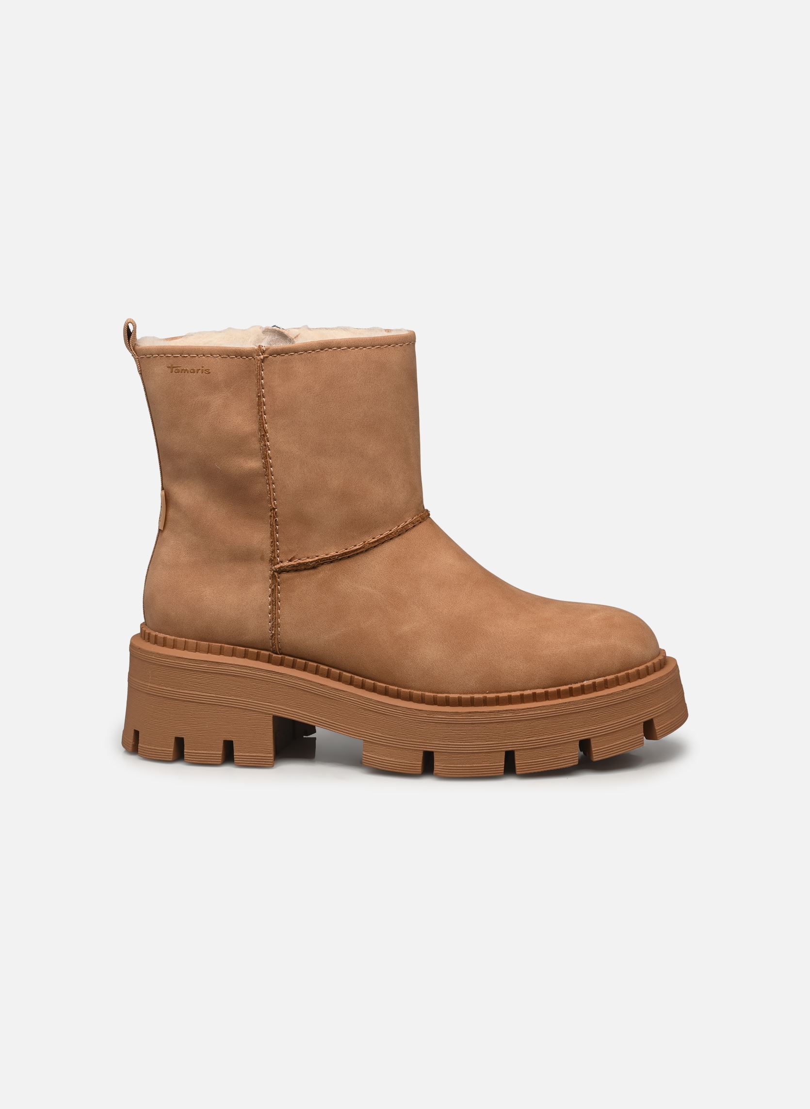 Bottines fourrées 26439-43 femme marron Tamaris Bottines fourrées 26439-43 femme marron CAMEL
