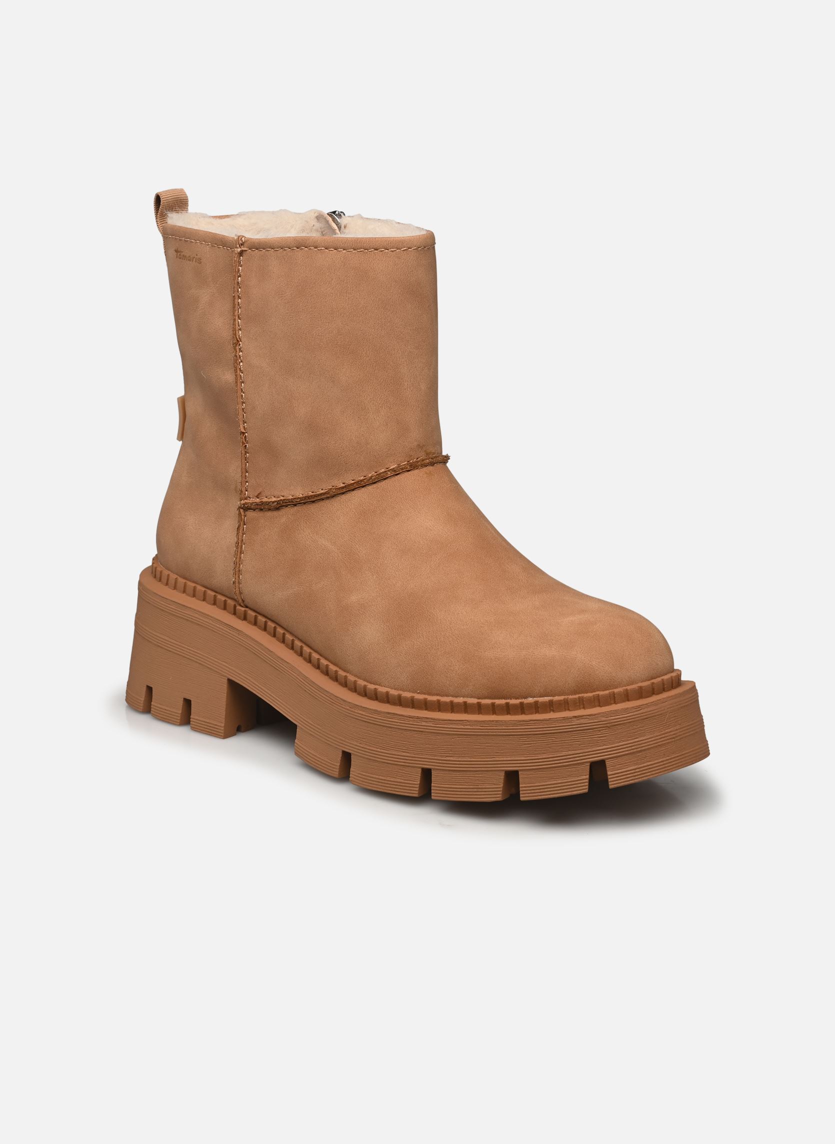 Bottines fourrées 26439-43 femme marron Tamaris Bottines fourrées 26439-43 femme marron CAMEL