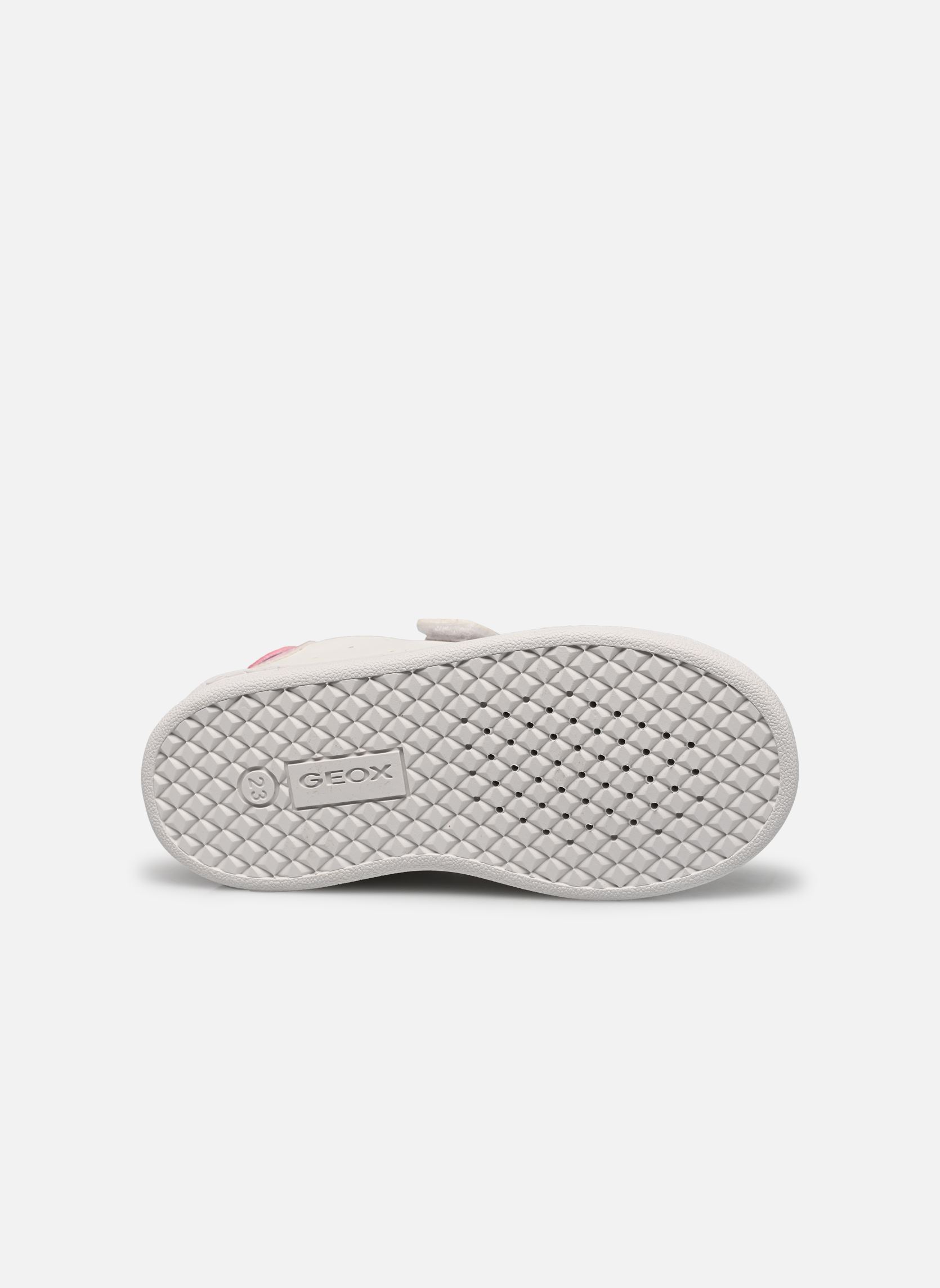 Baskets basses B Eclyper Girl C fille blanc Geox Baskets basses B Eclyper Girl C fille blanc Blanc / Rose