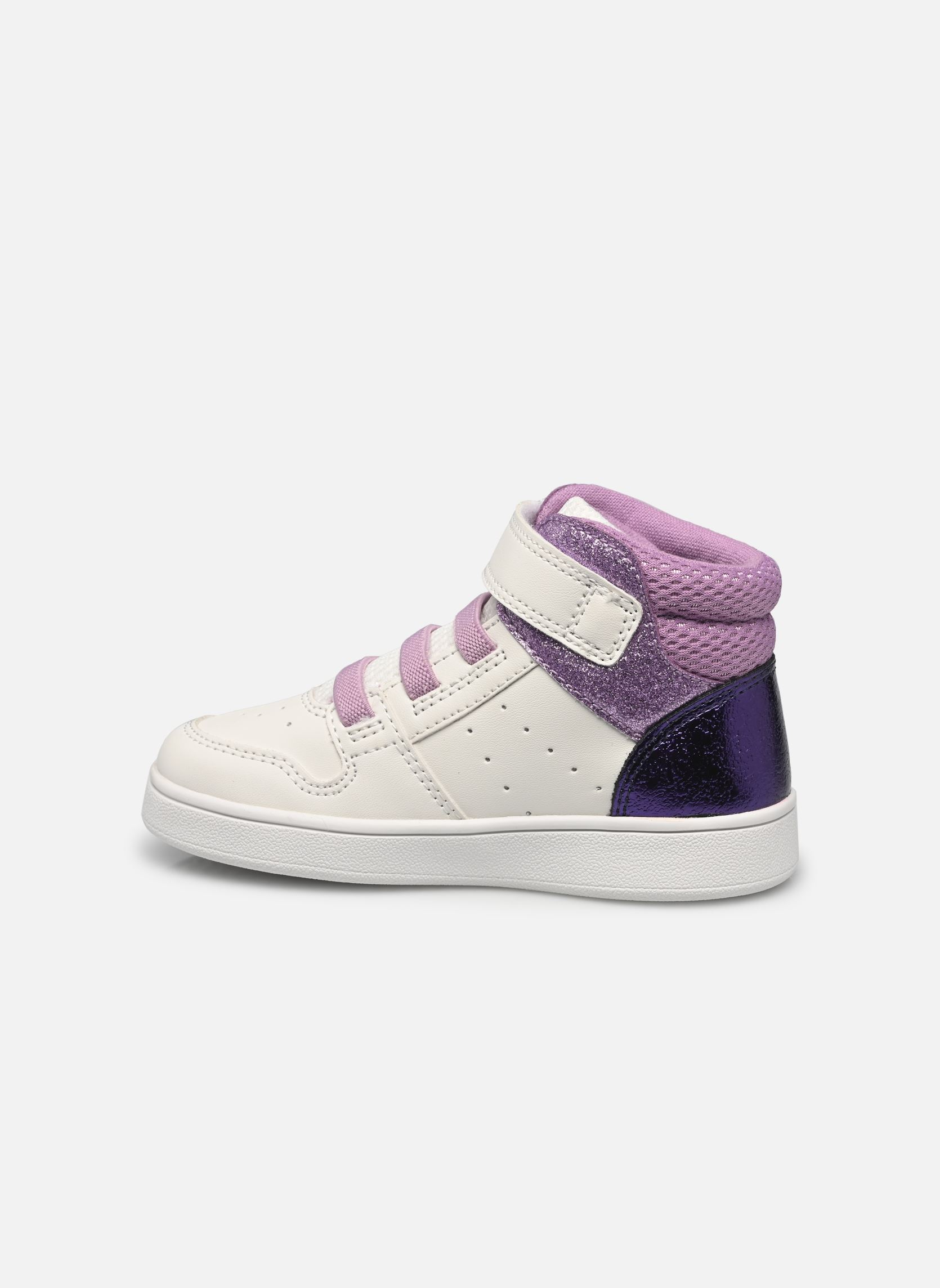 Baskets hautes B Eclyper Girl B fille blanc Geox Baskets hautes B Eclyper Girl B fille blanc White/lavender