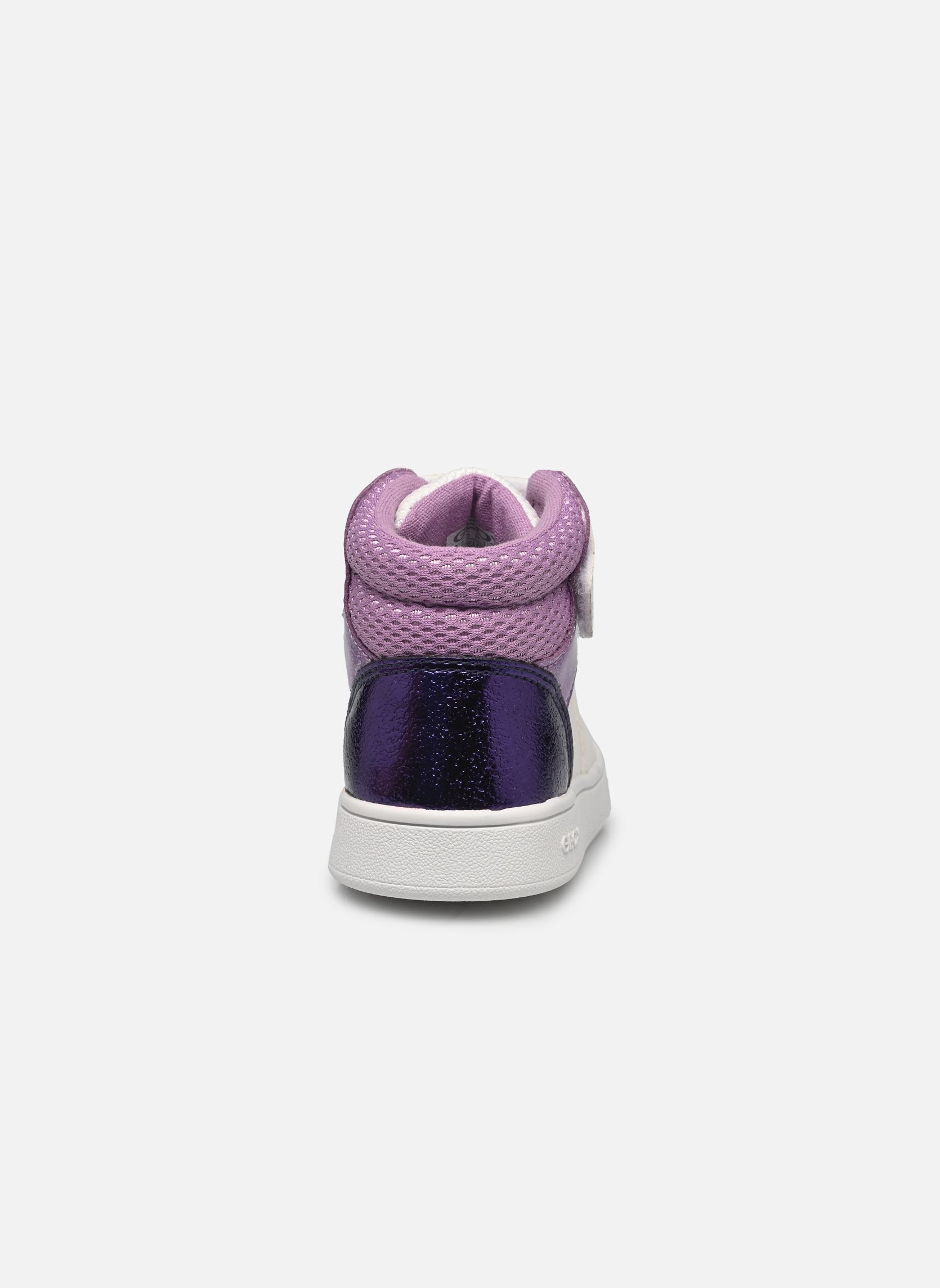Baskets hautes B Eclyper Girl B fille blanc Geox Baskets hautes B Eclyper Girl B fille blanc White/lavender