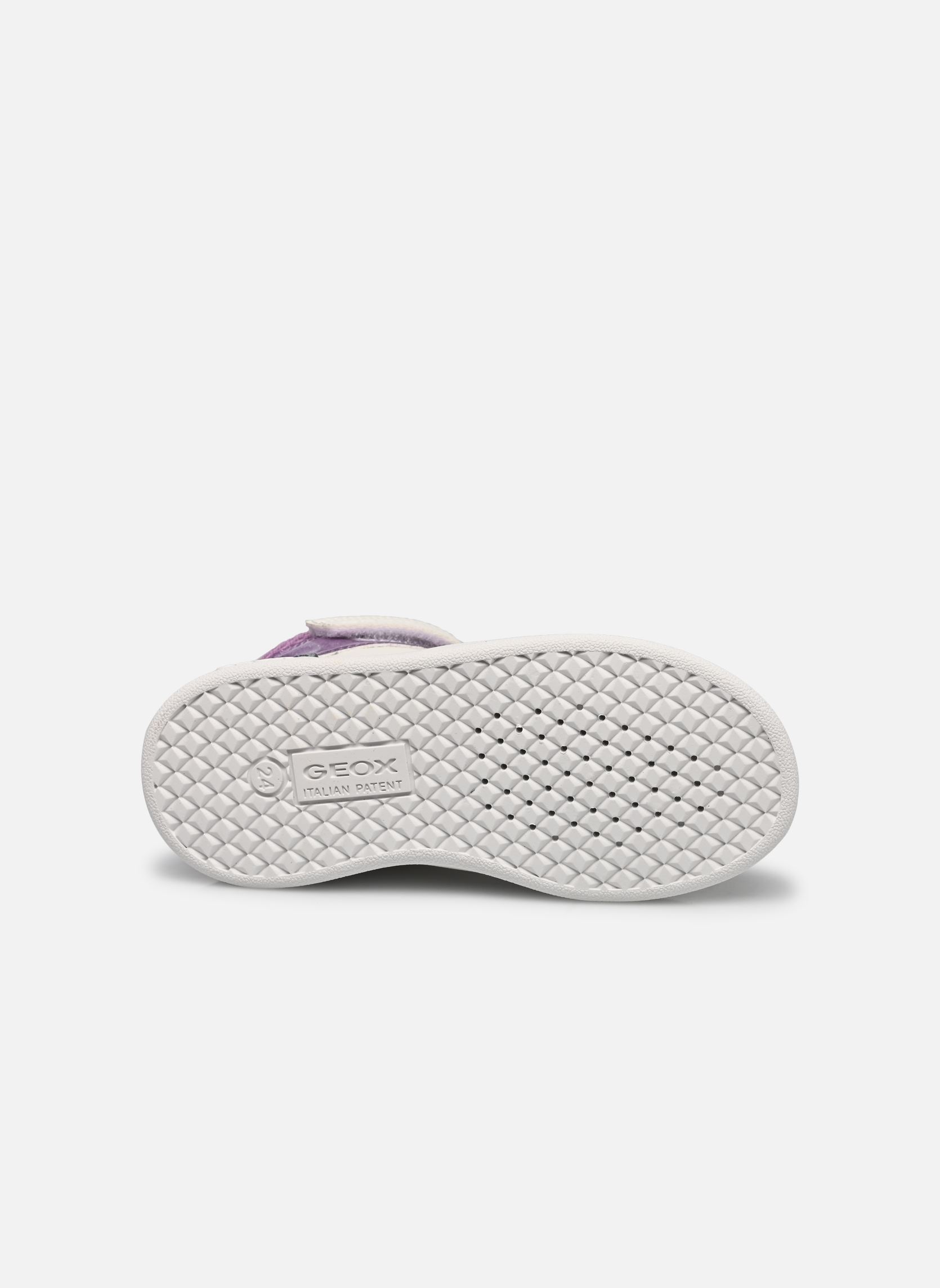 Baskets hautes B Eclyper Girl B fille blanc Geox Baskets hautes B Eclyper Girl B fille blanc White/lavender