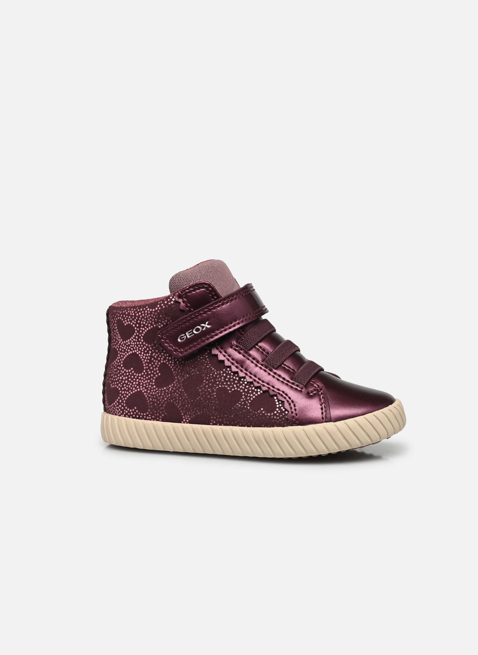 Baskets hautes B Mirroless Girl fille violet Geox Baskets hautes B Mirroless Girl fille violet PRUNE