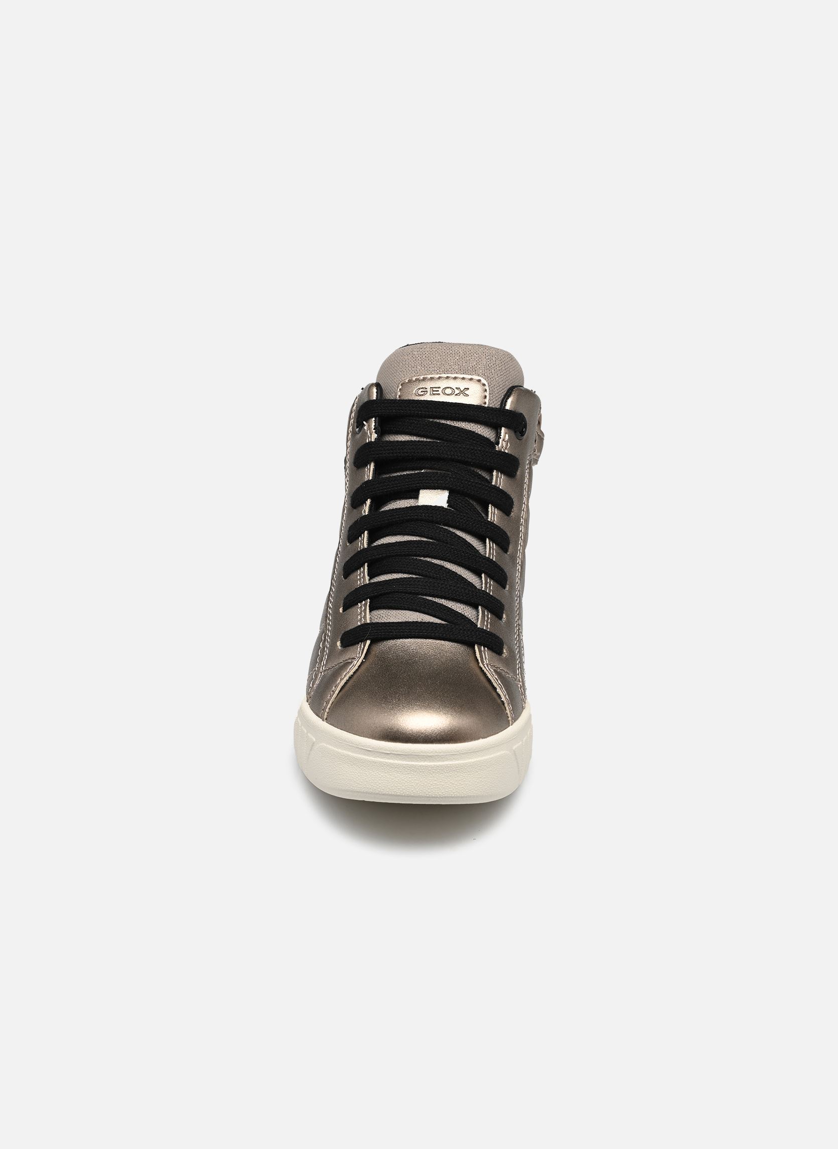 Hoge sneakers J Mikiroshi Girl meisjes goud en brons Geox Hoge sneakers J Mikiroshi Girl meisjes goud en brons Platinum/Black