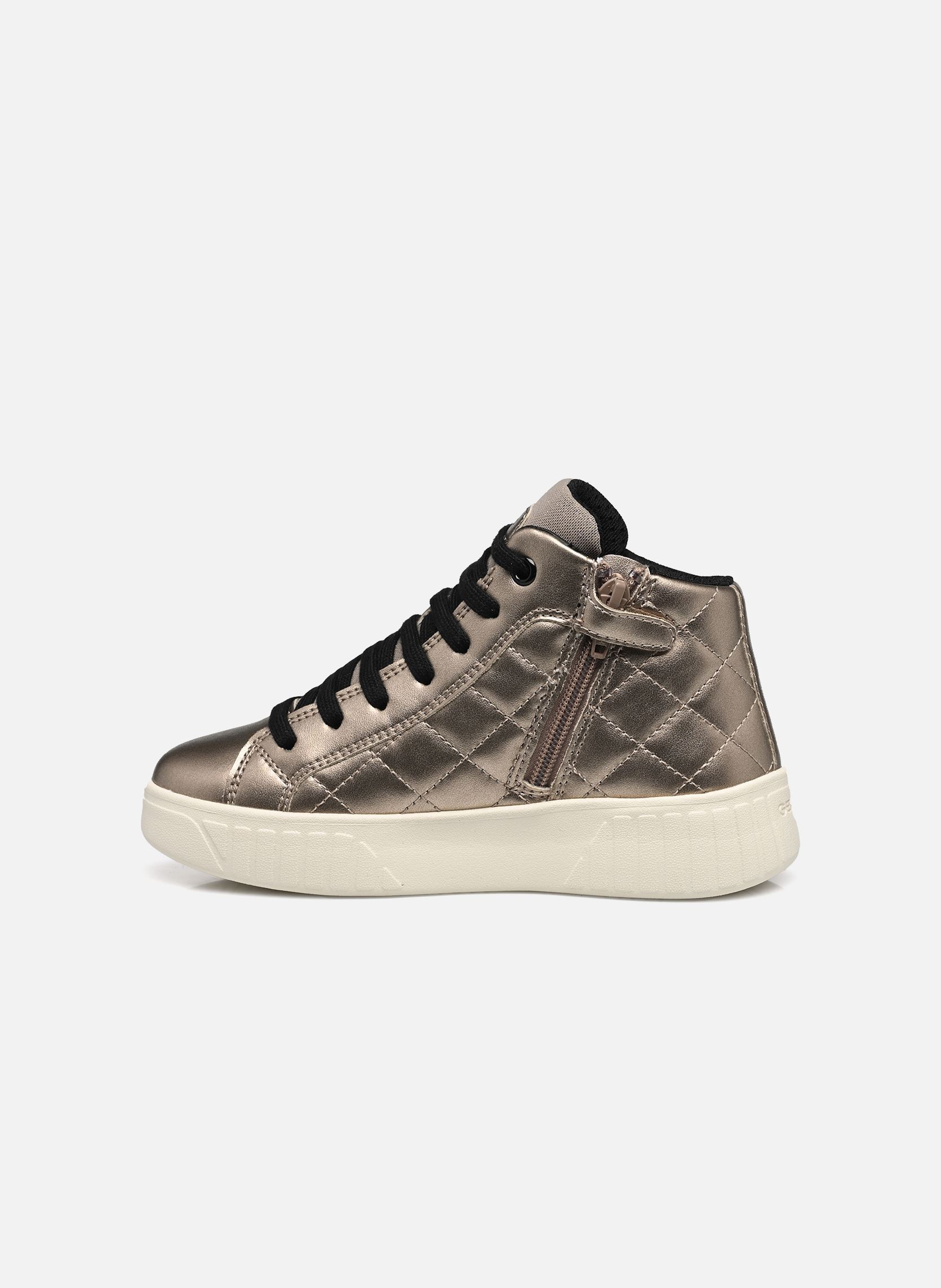 Hoge sneakers J Mikiroshi Girl meisjes goud en brons Geox Hoge sneakers J Mikiroshi Girl meisjes goud en brons Platinum/Black